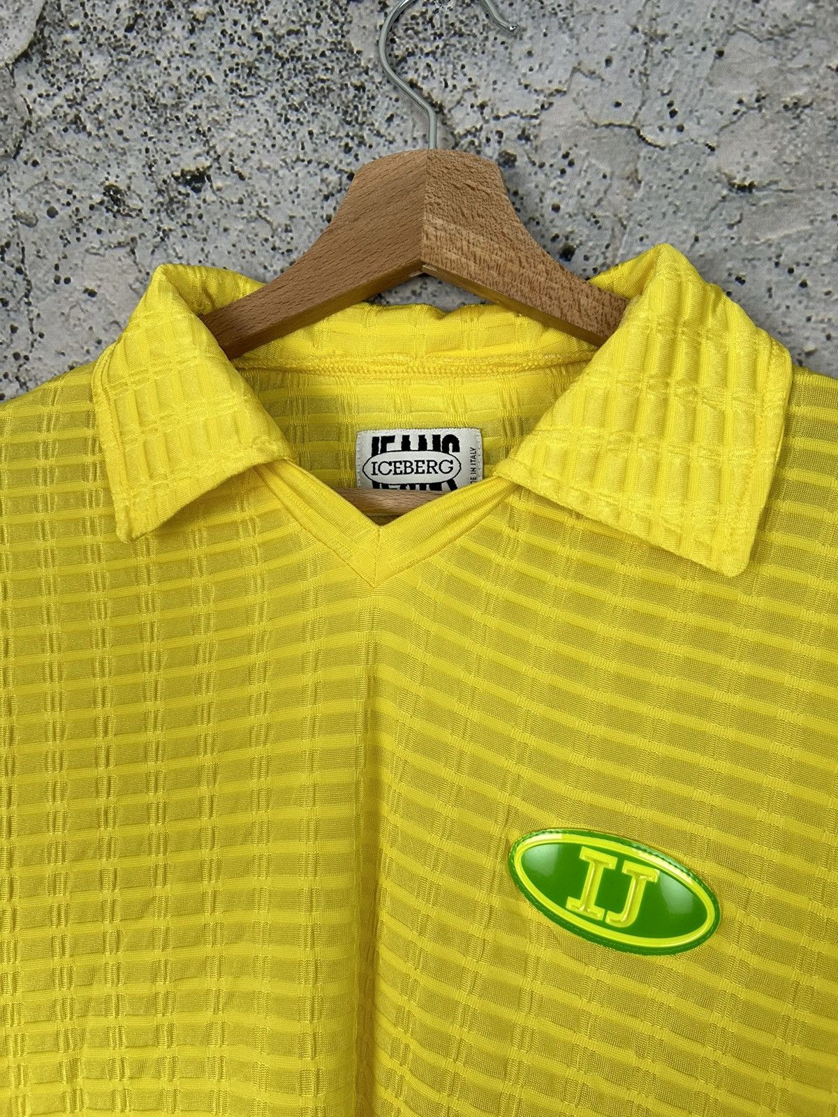 Iceberg Vintage Iceberg Jeans 90s Polo Tee Avant-garde Archival Rare Size US L / EU 52-54 / 3 - 3 Thumbnail