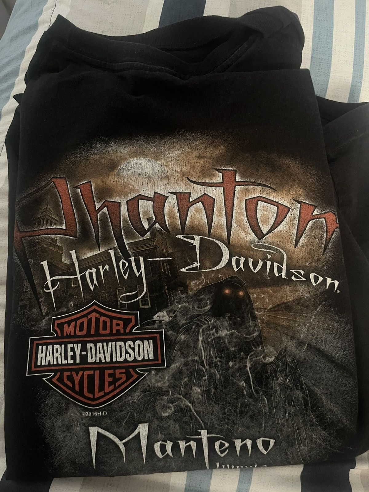 Harley Davidson Harley Davidson Phantom Vintage T shirt Black Size US XL / EU 56 / 4 - 5 Thumbnail