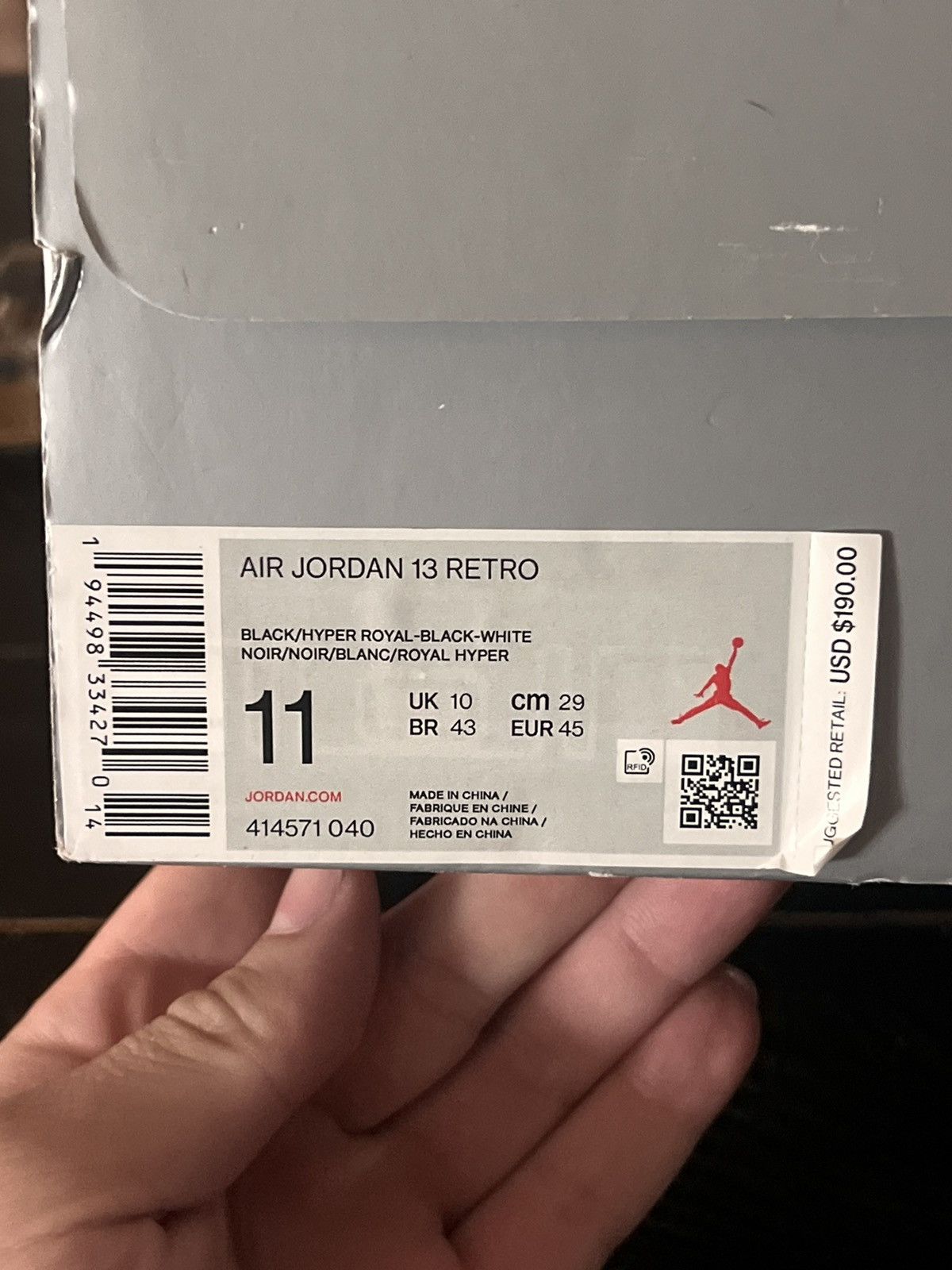 Jordan Brand Jordan 13 hyper royal Size US 11 / EU 44 - 2 Thumbnail