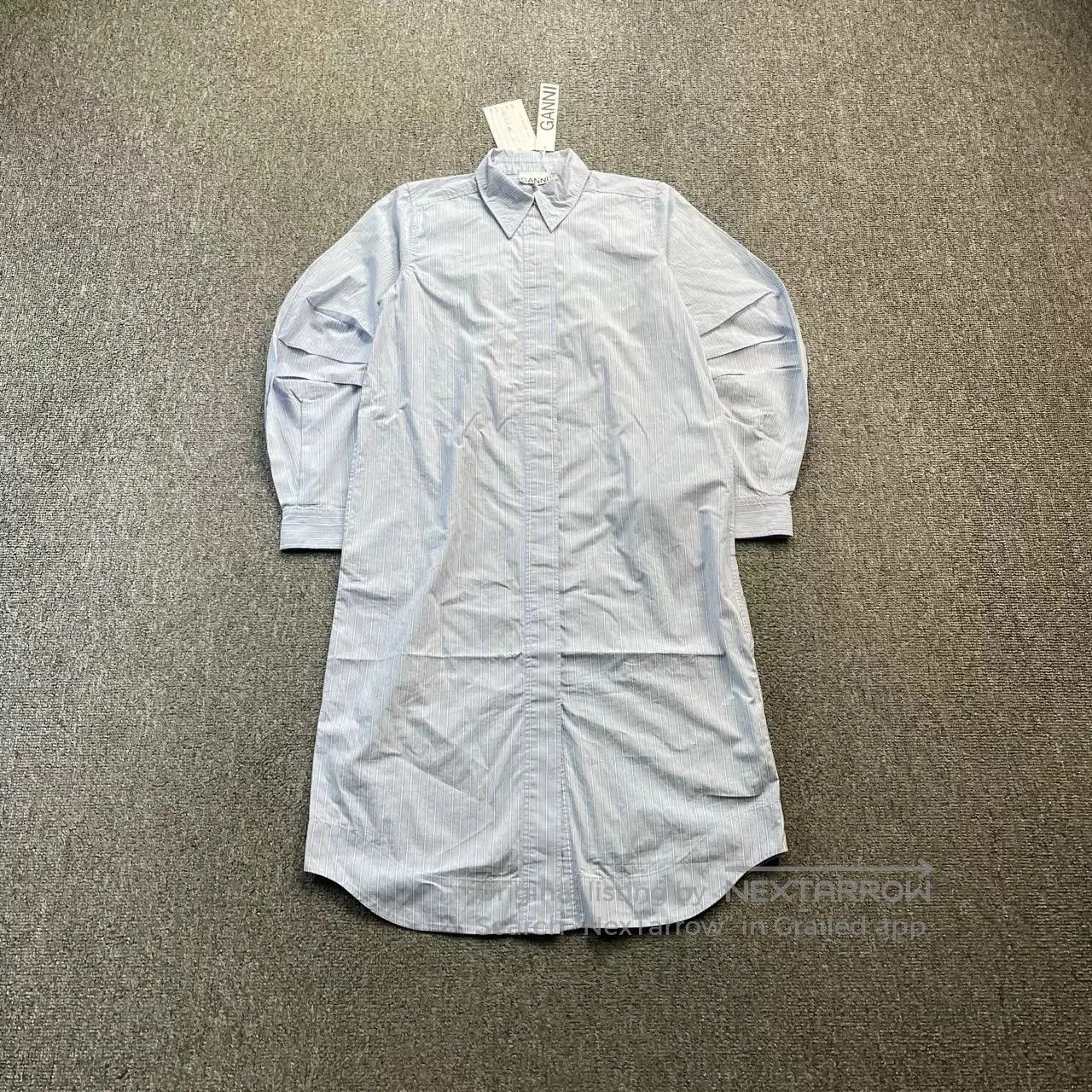 Ganni GANNI Long Striped Shirt. Size M / US 6-8 / IT 42-44 - 1 Thumbnail