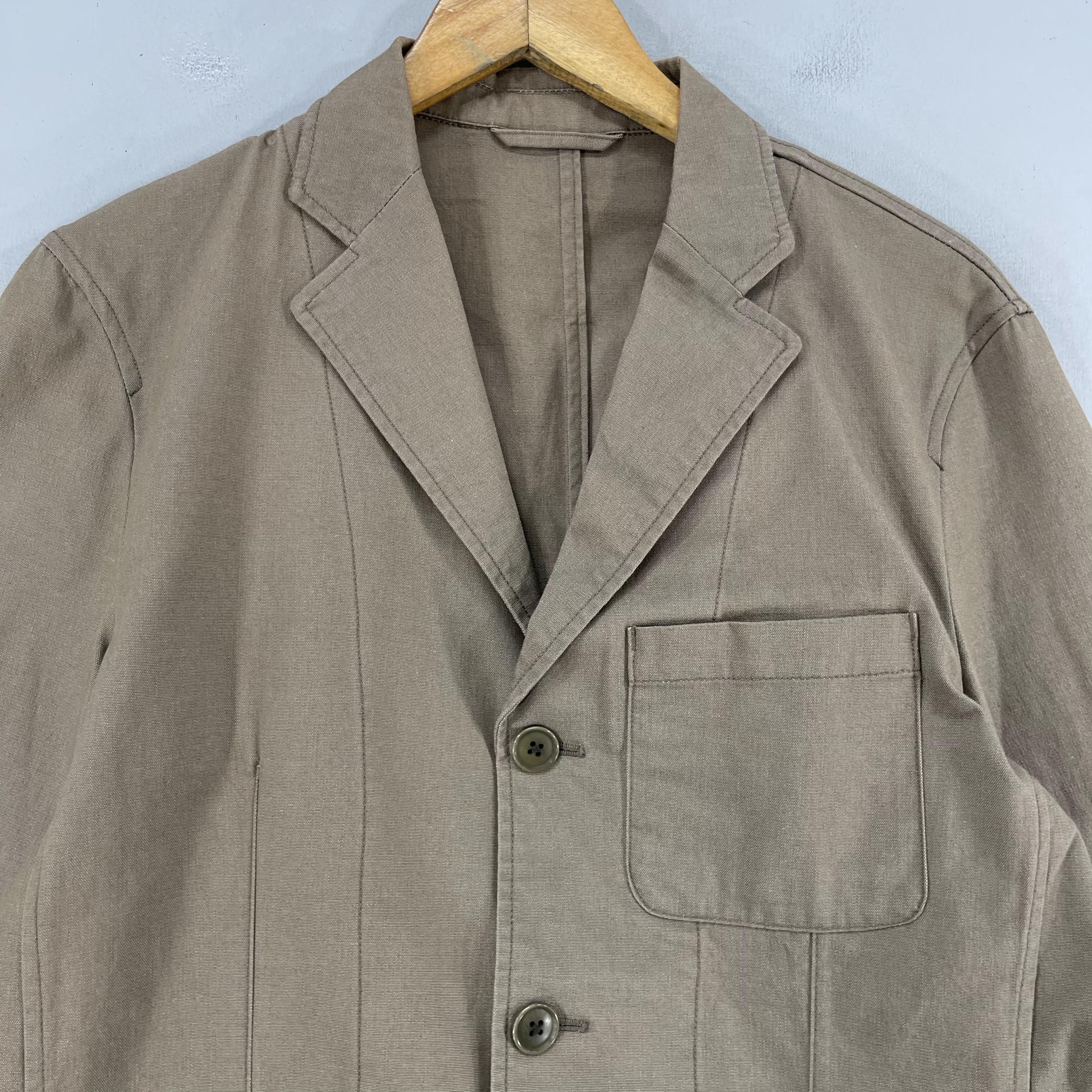 Calvin Klein × Vintage Vintage CALVIN KLEIN Workers Denim Coat Button Up Size US M / EU 48-50 / 2 - 2 Thumbnail