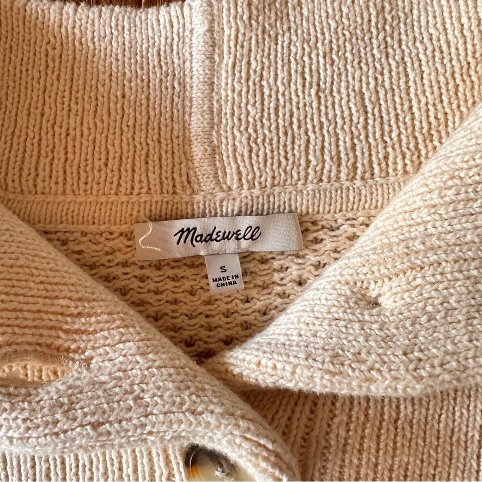 Madewell Madewell Canby Button Mockneck Sweater – Antique Cream Size S / US 4 / IT 40 - 11 Thumbnail