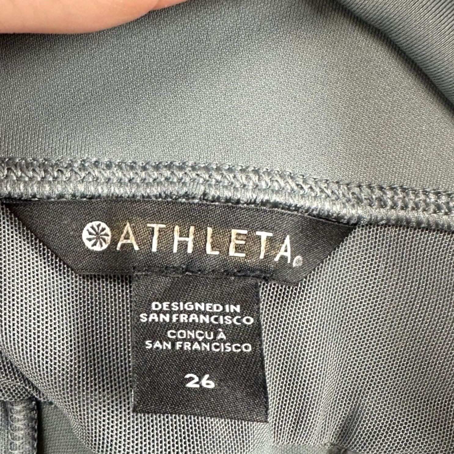 Athleta Athleta Womens Hybrid Cargo Legging Pants 26 Gray Pocket Stretch Nylon Blend NEW Size 26" / US 2 / IT 38 - 4 Thumbnail