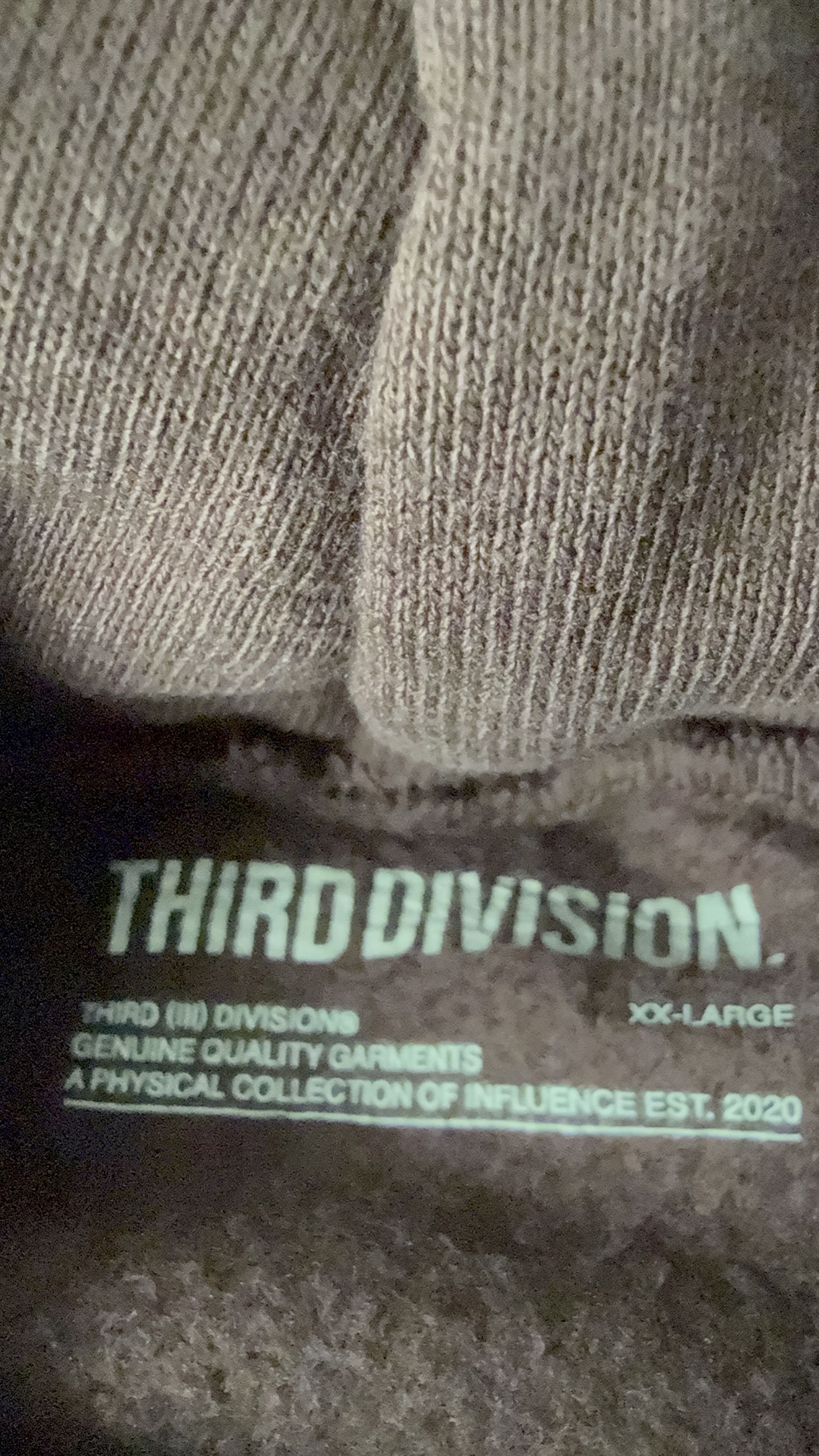 Other THIRD DIVISION" Streetwear Hoodie Pullover Size US XXL / EU 58 / 5 - 3 Thumbnail