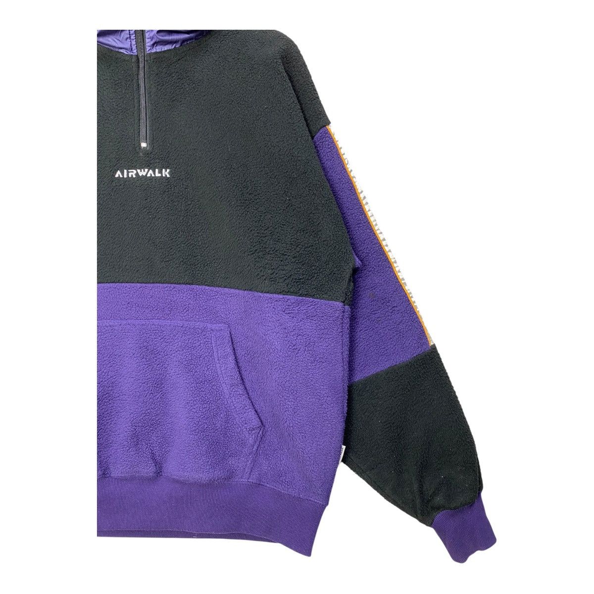Airwalk Airwalk Fleece Sweatshirt Hoodie Half Zip Spellout Size M Size US M / EU 48-50 / 2 - 3 Thumbnail