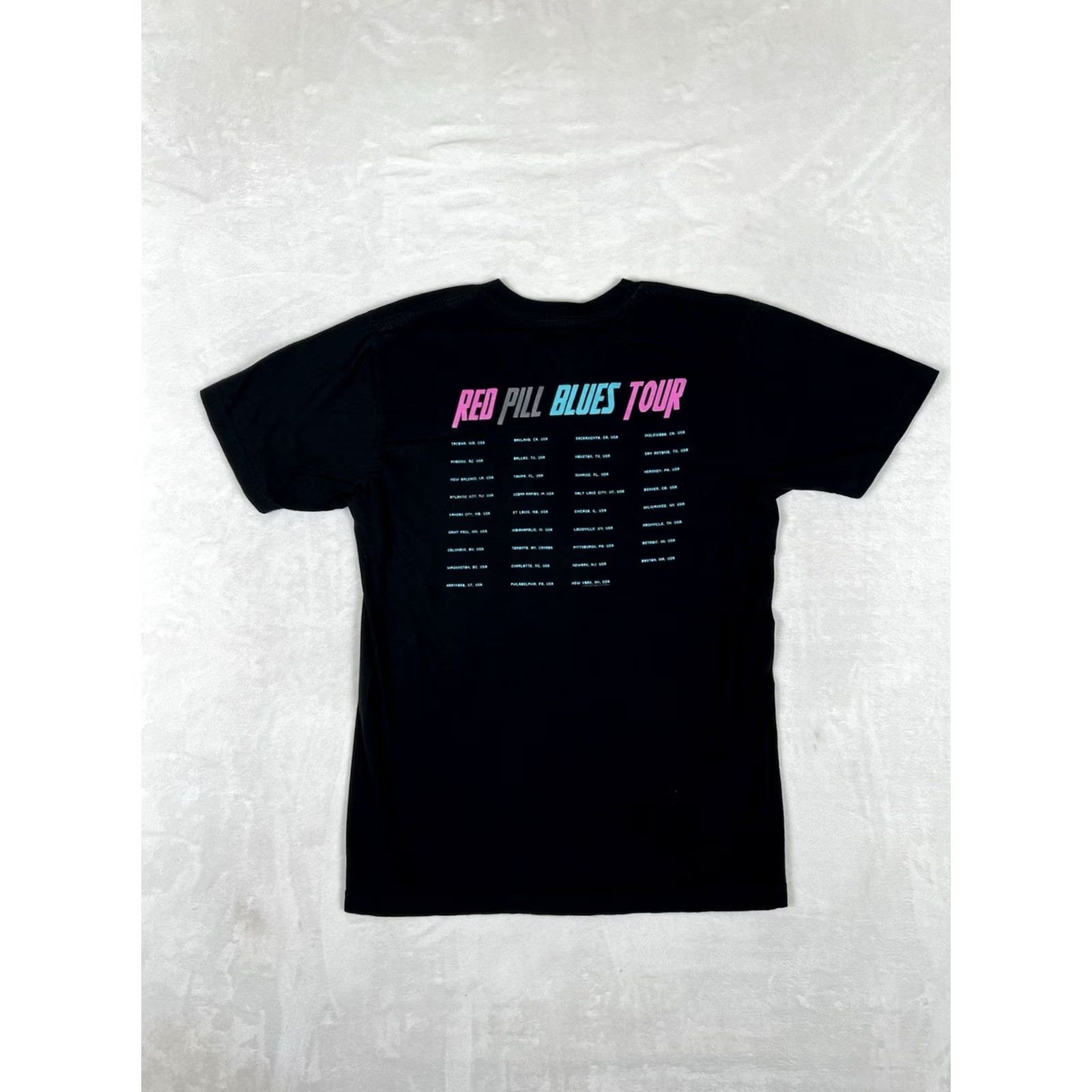 Doublet Maroon 5 T-Shirt Red Pill Blues Tour Womens Size M Double-Sided Casual Short Sleeve Cotton Black Dry Pullover Basic Shirt Music Rock Adults Womens Size M / US 6-8 / IT 42-44 - 6 Thumbnail