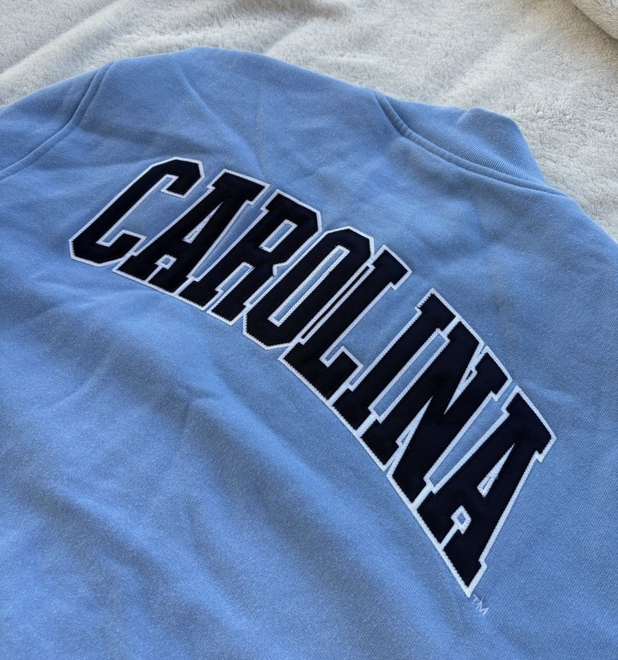 October's Very Own OVO x Tar Heels Blue Fleece Varsity Jacket Size US S / EU 44-46 / 1 - 5 Thumbnail