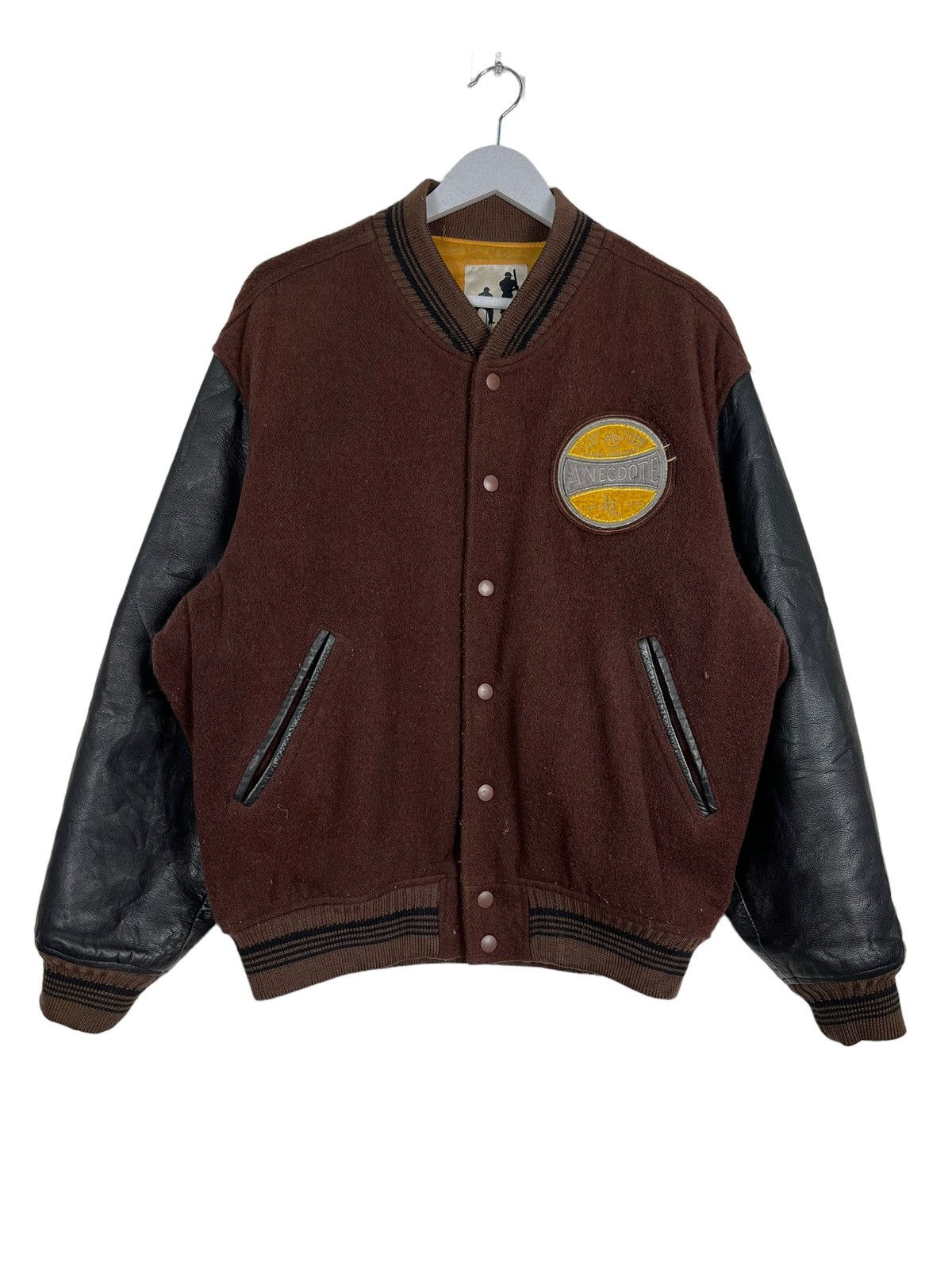 Japanese Brand 🔥 VINTAGE ANECDOTE VARSITY BOMBER JACKET Size US L / EU 52-54 / 3 - 1 Thumbnail