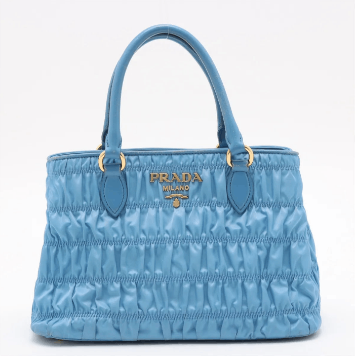 Prada Nappa Gaufre Nylon Leather Handbag Size ONE SIZE - 1 Thumbnail