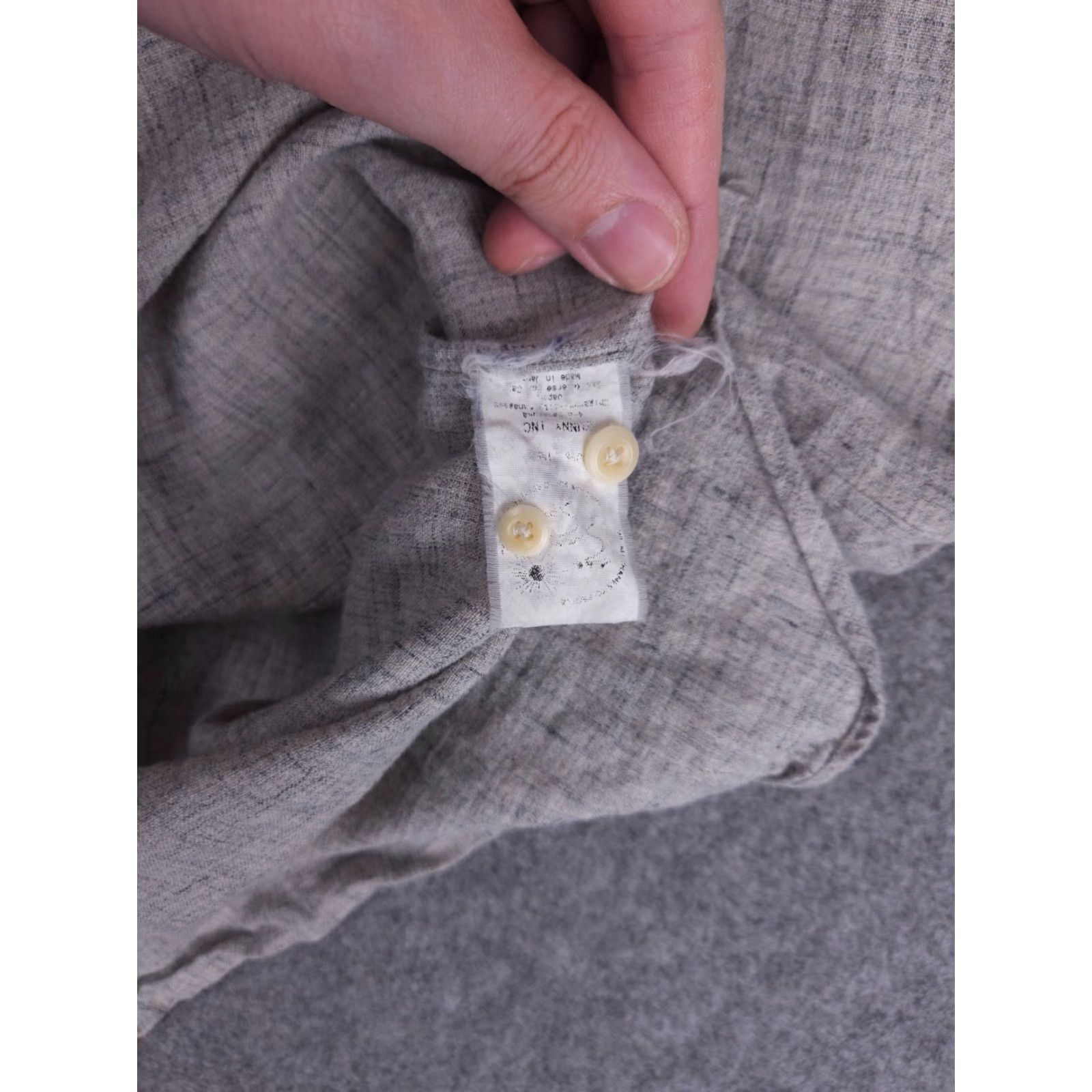 Sunny Sports VINTAGE Sunny Sports Japan American Life Shirt Men's XL Gray Button Up Linen Blend Size US XL / EU 56 / 4 - 5 Thumbnail