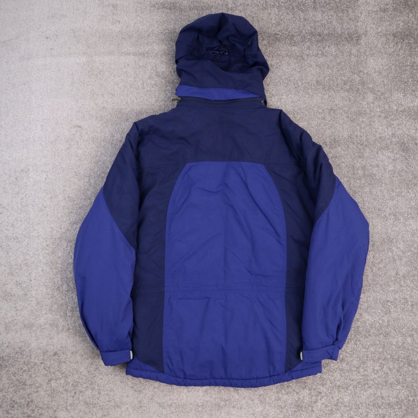 Vintage L.L. Bean Hooded Jacket Small Blue Solid Long Sleeve Zip Button Size US S / EU 44-46 / 1 - 4 Thumbnail