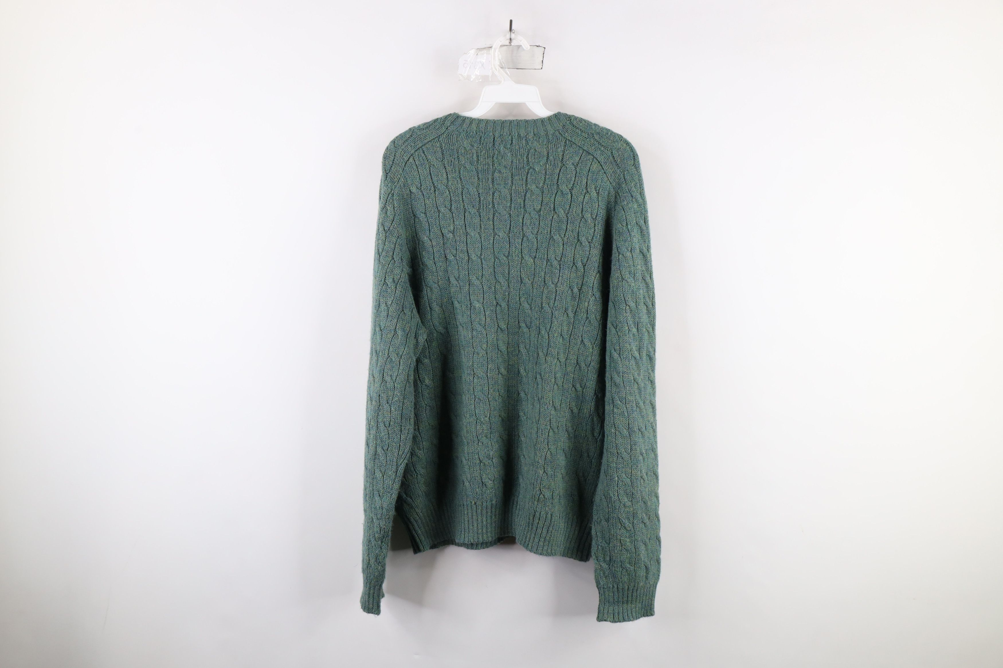 Polo Ralph Lauren Vintage 90s Ralph Lauren Cable Knit Sweater Rainbow Fleck Size US XL / EU 56 / 4 - 6 Thumbnail