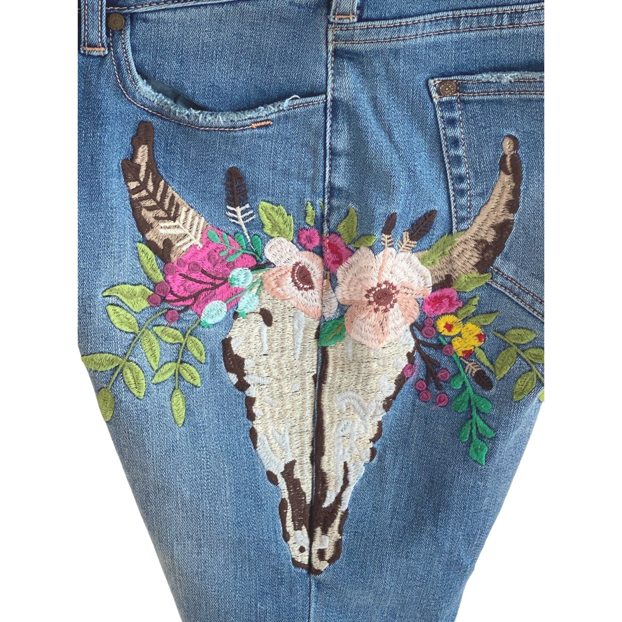 Other Sundance Shorts 27 Embroidered Denim Bermuda Western Rockabi Size 27" / US 4 / IT 40 - 8 Thumbnail