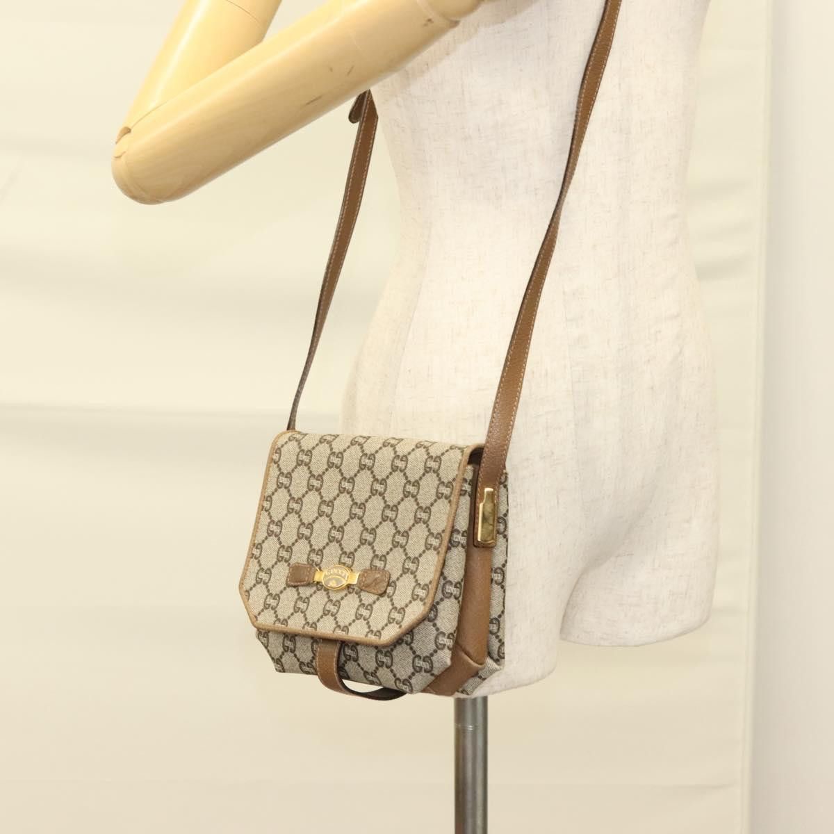 Gucci GUCCI GG Plus Supreme Shoulder Bag Pvc Beige Gold Size ONE SIZE - 24 Thumbnail