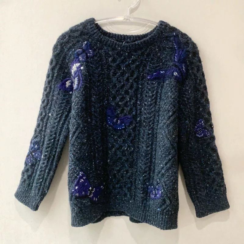Valentino Valentino Navy Blue Sweater Size M Size US M / EU 48-50 / 2 - 1 Thumbnail