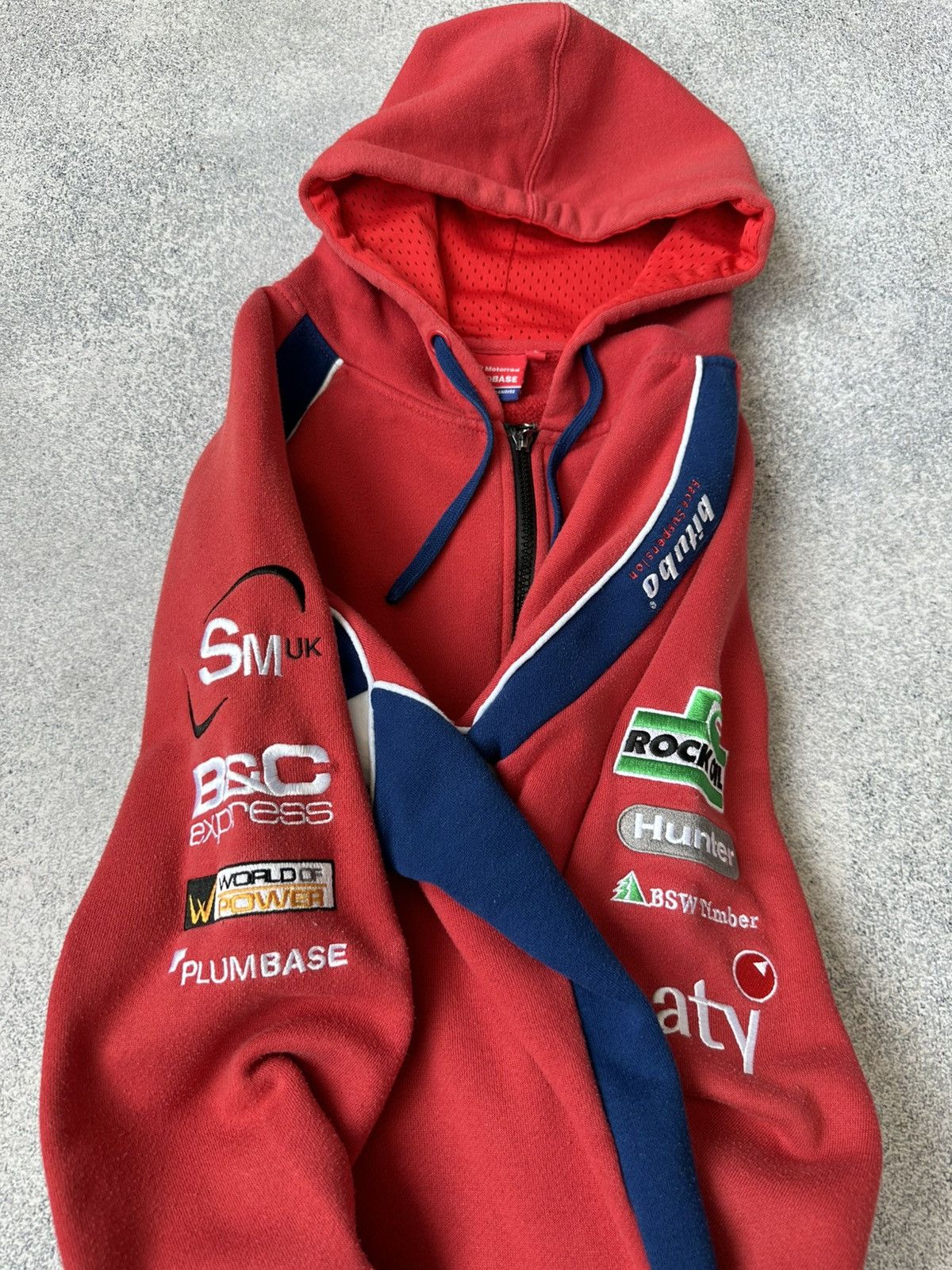 BMW Vintage BMW Motorrad Racing F-1 Men’s Zip Hoodie Sz L Size US L / EU 52-54 / 3 - 5 Thumbnail