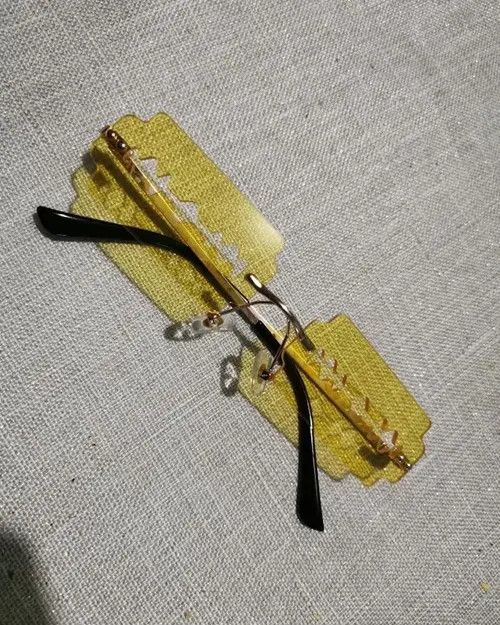 Electric Visual Rimless Razor Blade Rectangle Sunglasses Size ONE SIZE - 3 Thumbnail