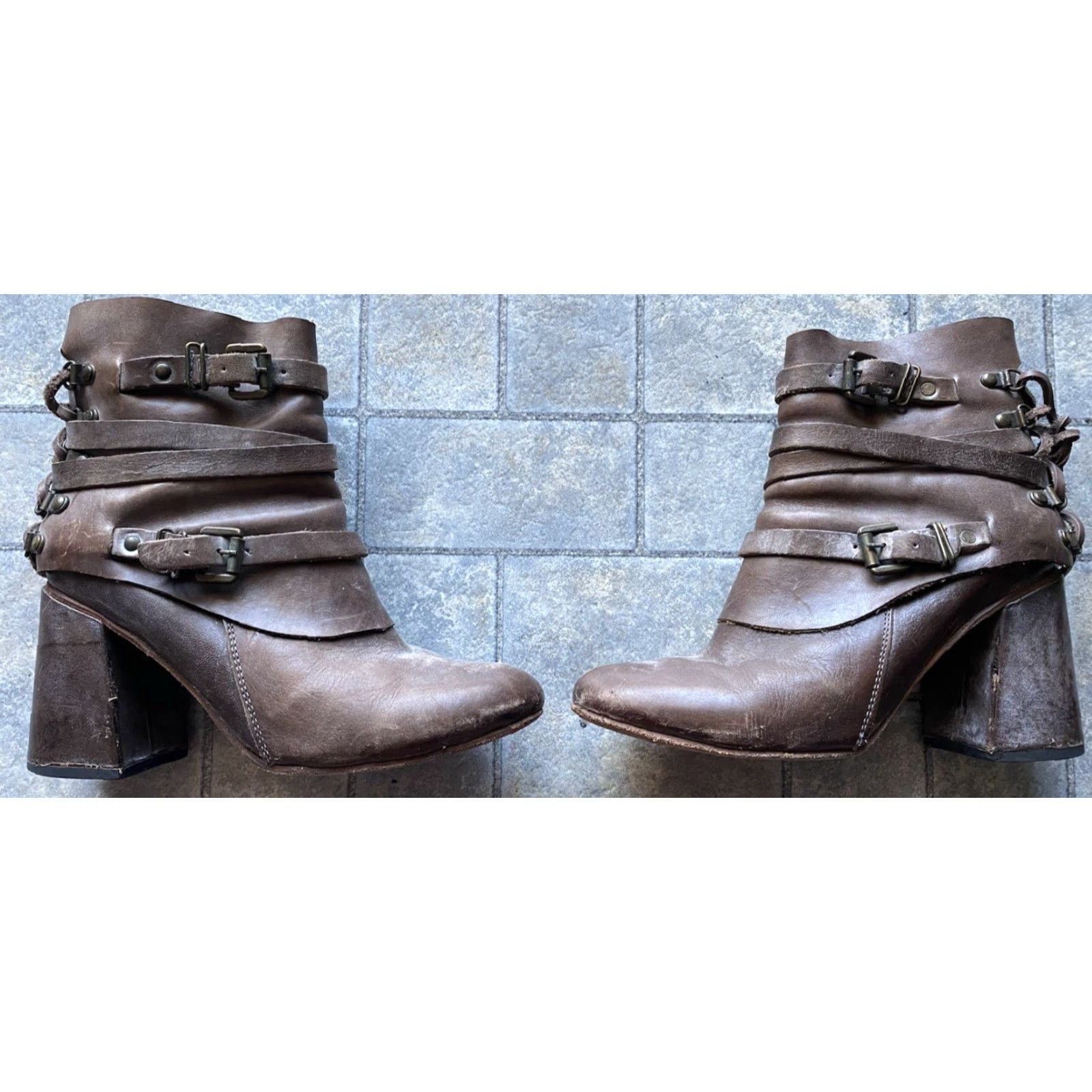 FREEBIRD Freebird Boots Women’s Size 9 Leather Brown Flaws Wear Boots Women Brown Leather 9 Flaws Vintage? Size US 9 / IT 39 - 2 Thumbnail