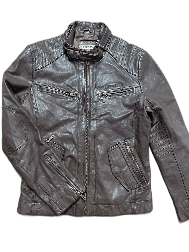 Schott Chevignon Classic Men's Leather Jacket Size US XL / EU 56 / 4 - 1 Thumbnail