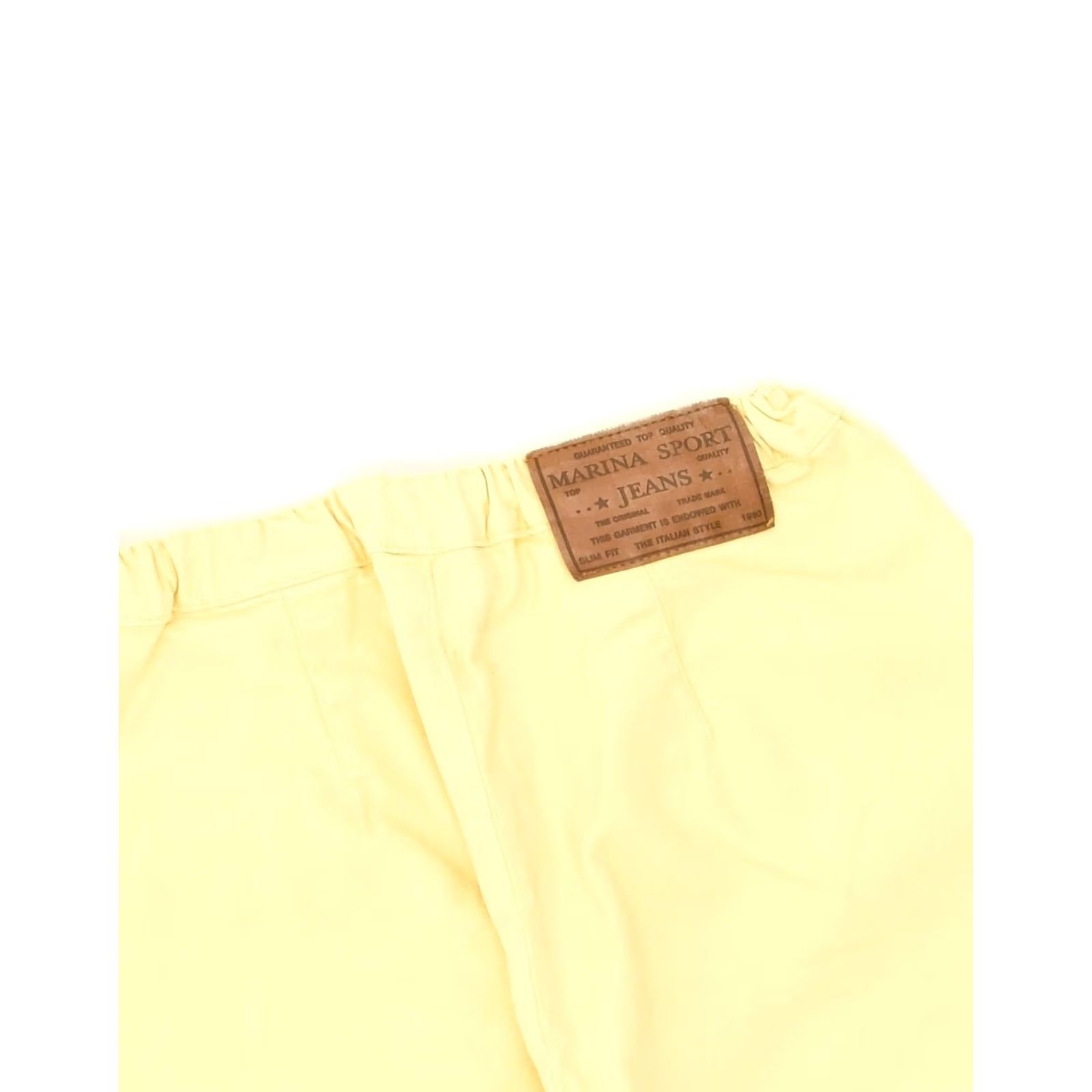 Vintage MARINA SPORT Womens Tapered Casual Trousers Yellow Cotton W30 L30 MT04 Size 30" / US 8 / IT 44 - 5 Thumbnail
