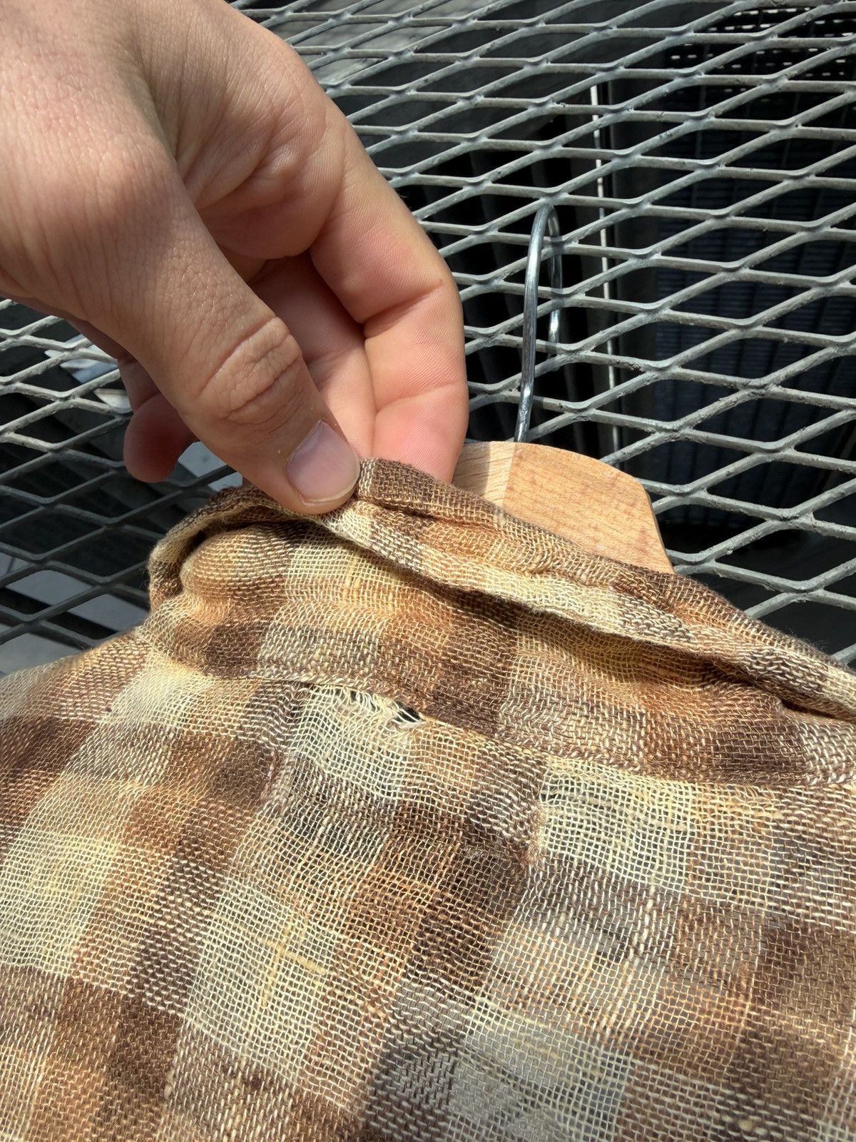 Our Legacy Our Legacy Raw Net Plaid Shirt Size US S / EU 44-46 / 1 - 13 Thumbnail