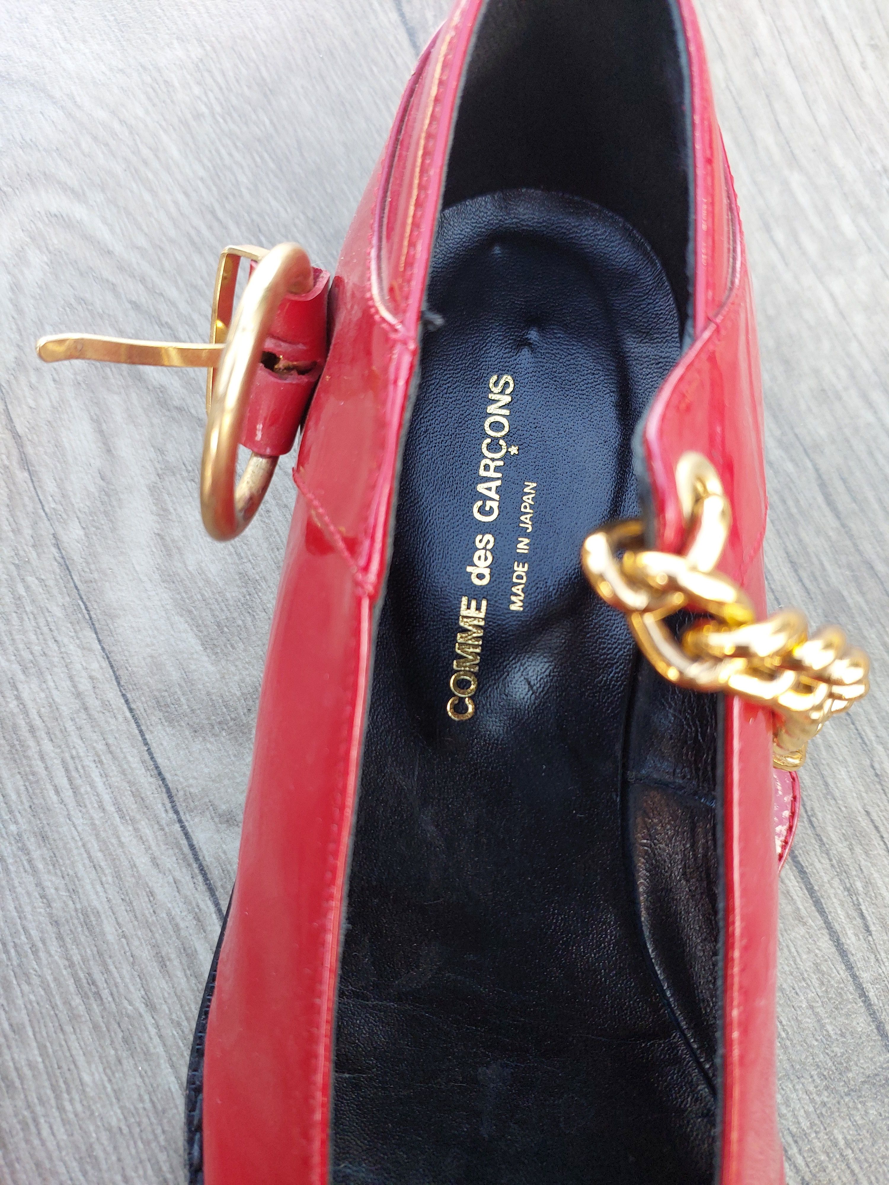 CDG by Comme des Garcons COMME des GARCONS Chain Strap Shoes Size US 6 / IT 36 - 9 Thumbnail