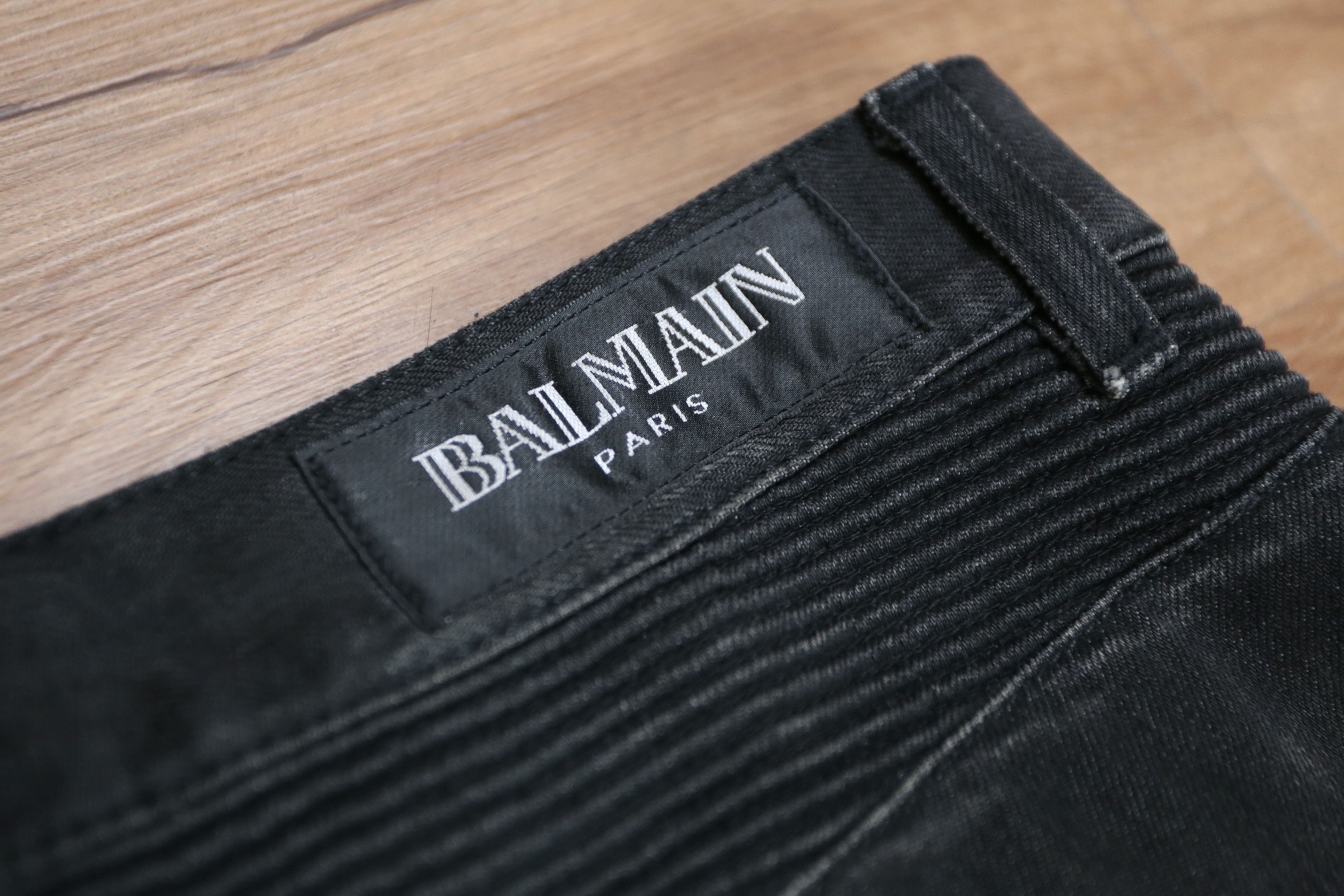 Balmain Balmain - Christophe Decarnin - F/W 10 - Biker Denim Jean Size US 30 / EU 46 - 4 Thumbnail