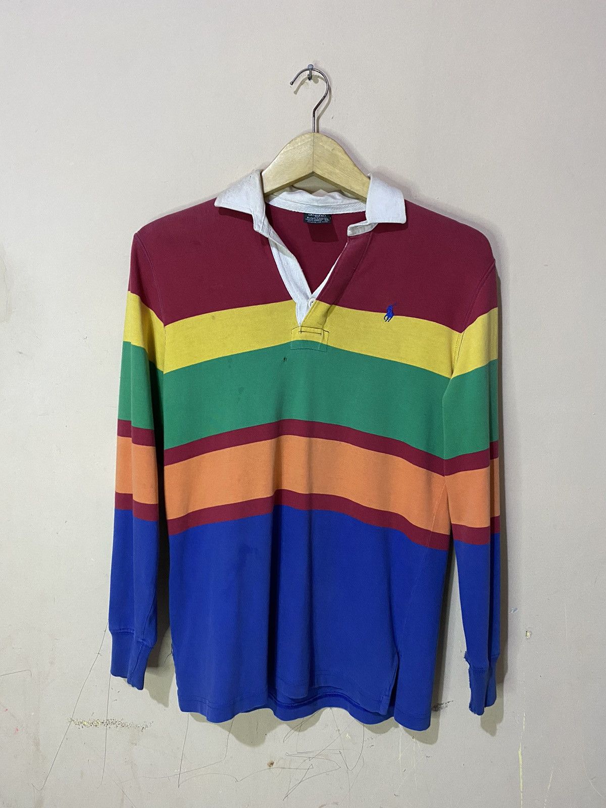 Ralph Lauren 90s OG Polo Ralph Lauren Multicolor Rugby Shirt Size US M / EU 48-50 / 2 - 1 Thumbnail