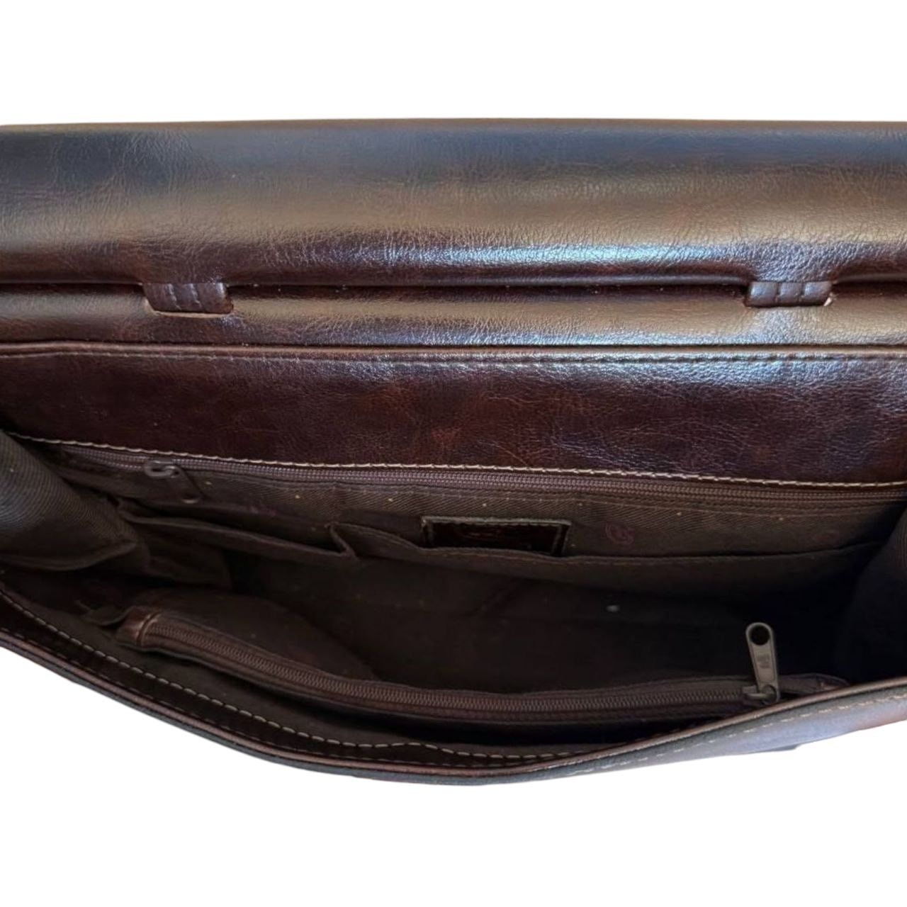 NBDN Nobrandedon Rina Rich Brown Leather Satchel Bag Purse Size ONE SIZE - 7 Thumbnail