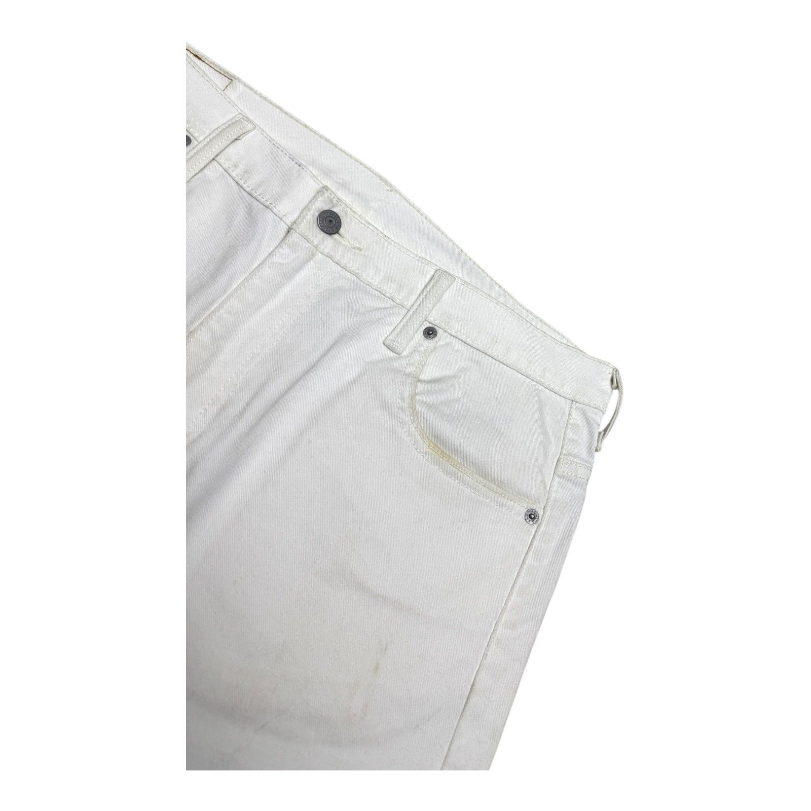 Levi's LEVIS 569 White Denim Casual Designer Straight Jeans 34x36 Size US 34 / EU 50 - 5 Thumbnail
