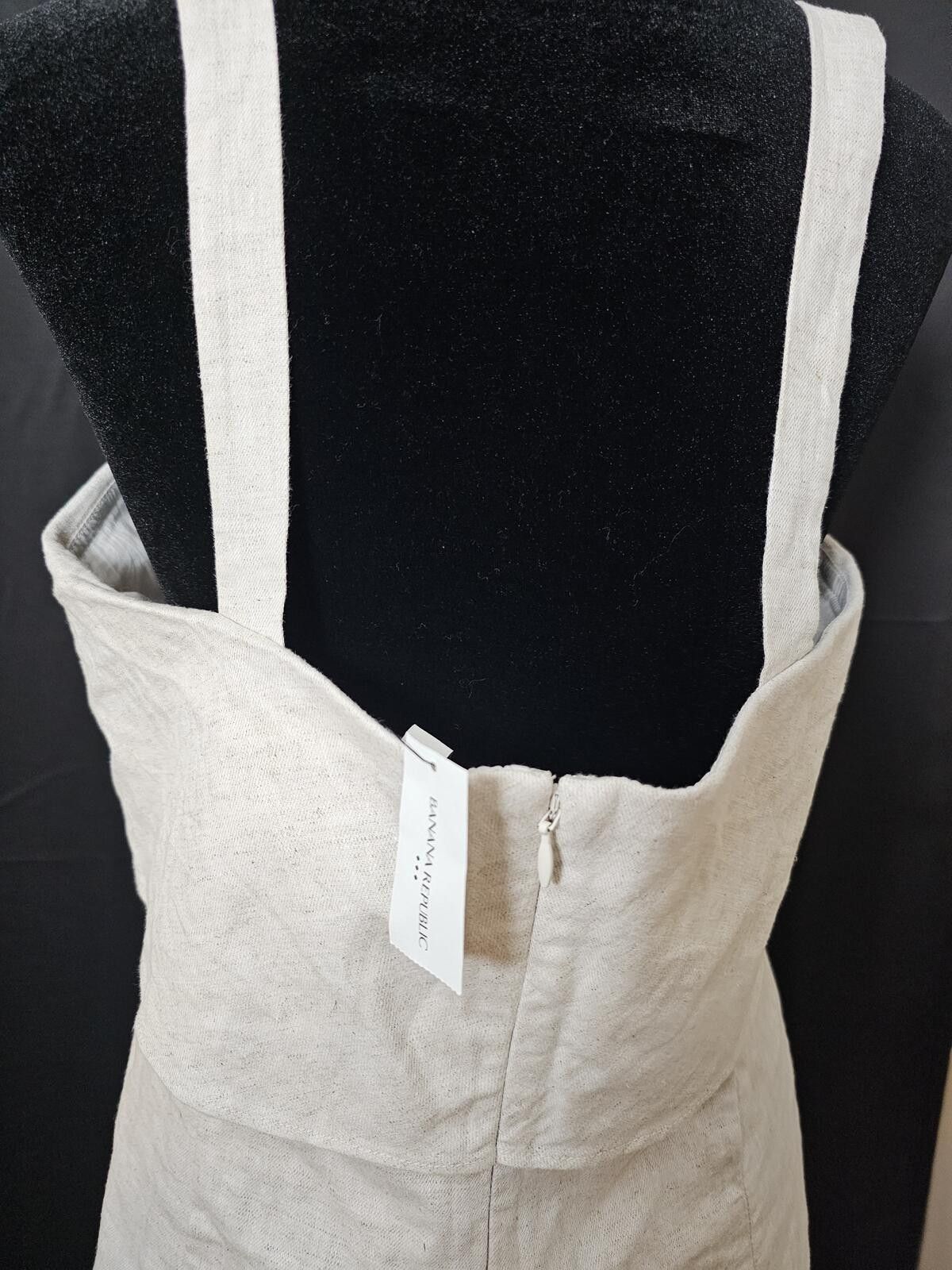 Banana Republic NWT Banana Republic Dress Tan Womens Size 10 Linen Size L / US 10 / IT 46 - 6 Thumbnail