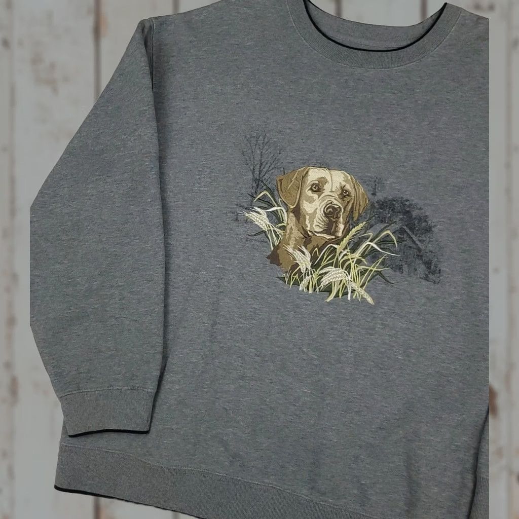 Croft & Barrow Vintage Gold Retriever Y2k Sweatshirt Outdoor Wildlife Hunting Gear Mens L Crewneck Size US L / EU 52-54 / 3 - 1 Thumbnail