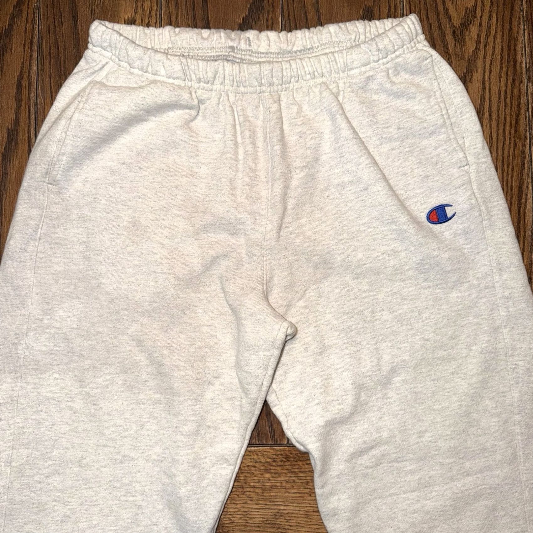 Champion VINTAGE Champion Reverse Weave Mens Grey Y2K Sweatpants Large Size Regular Pants Grey Size US 33 - 2 Thumbnail