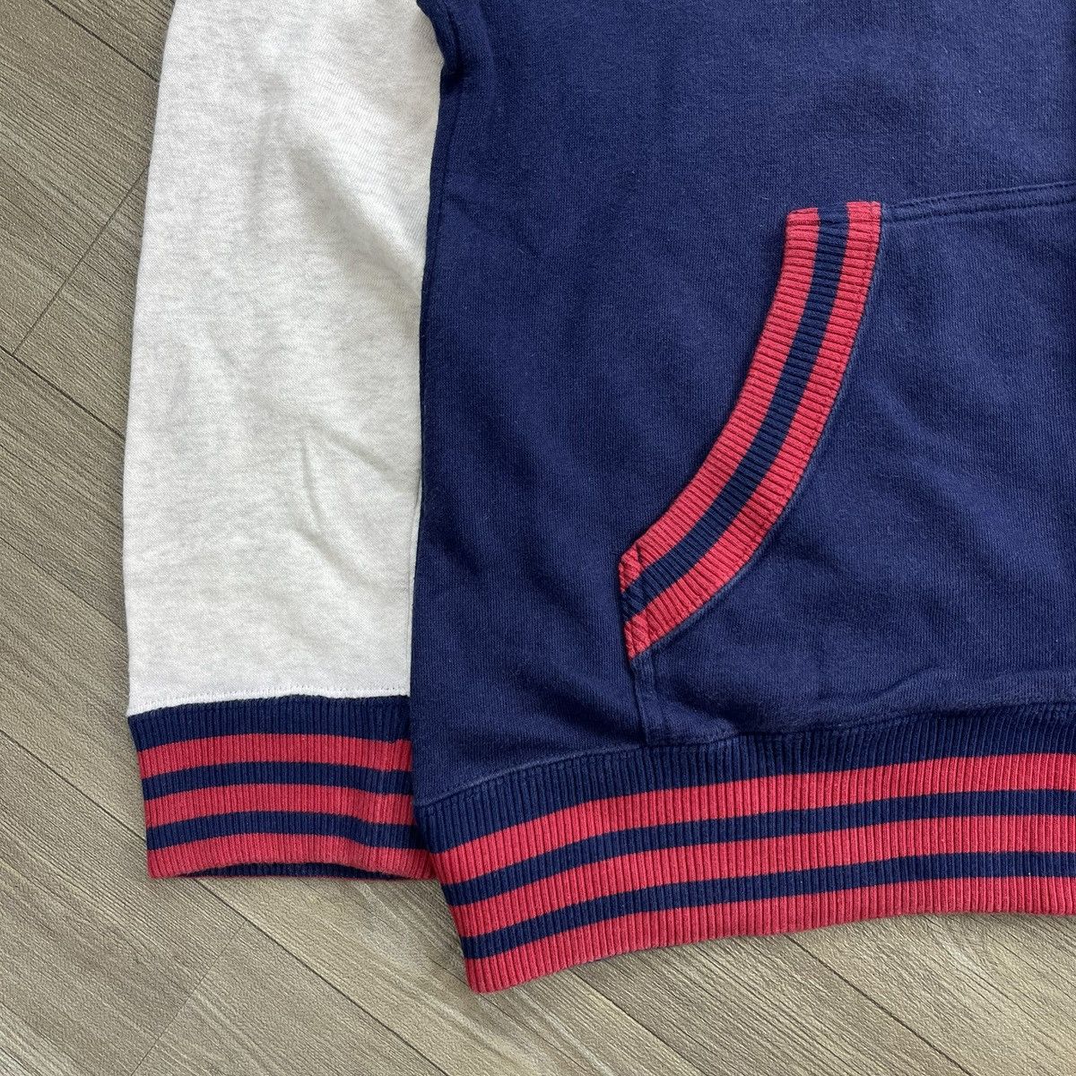 mercibeaucoup Vintage Mercibeaucoup Issey Miyake Panda Ear Varsity Hooded Size US M / EU 48-50 / 2 - 6 Thumbnail
