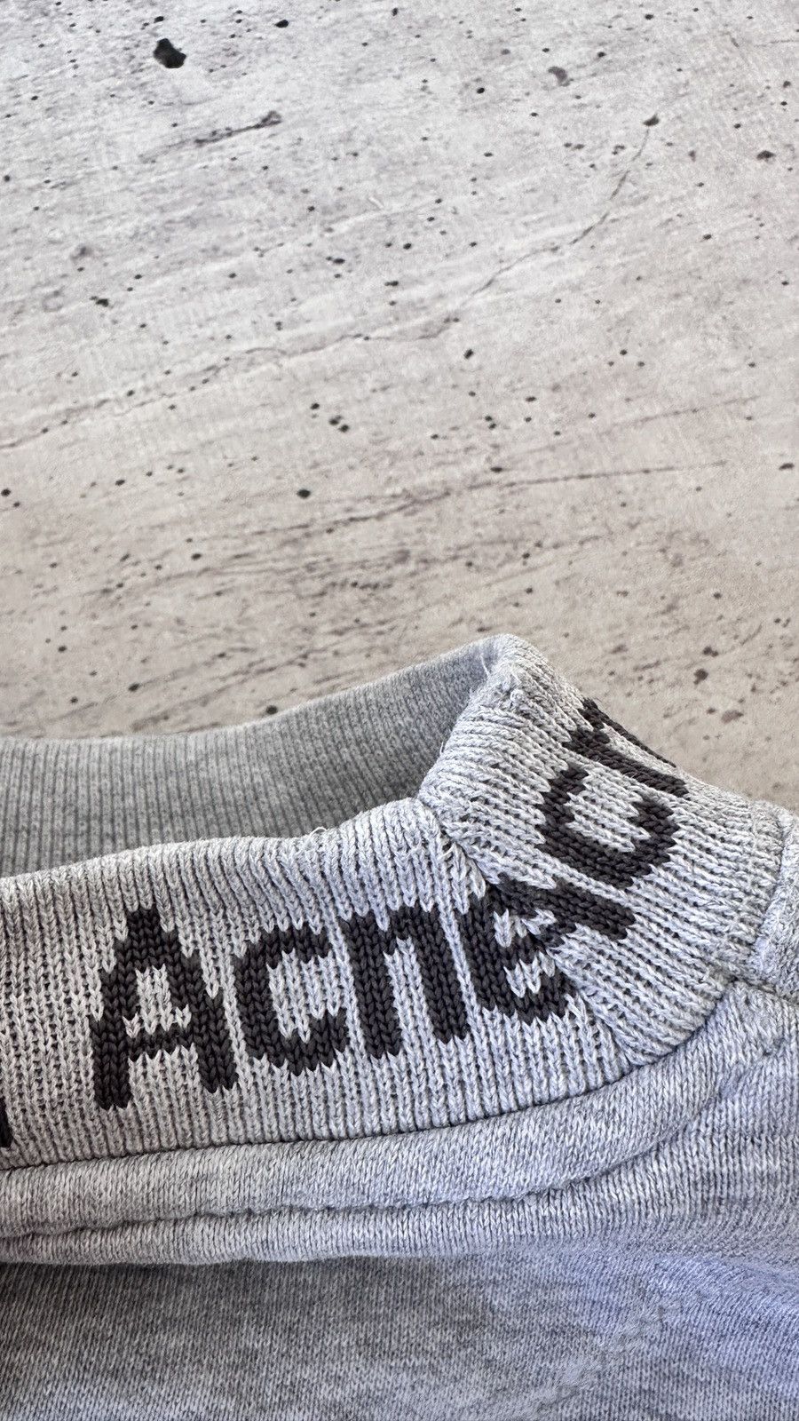 Acne Studios Acne Studios Flogho Logo Boxy Fit Grey Sweatshirt Oversized Size US L / EU 52-54 / 3 - 11 Thumbnail