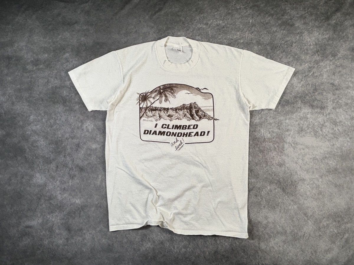 Vintage Vintage I Climbed Diamond Head Tee Made in USA Stedman Size US M / EU 48-50 / 2 - 10 Thumbnail