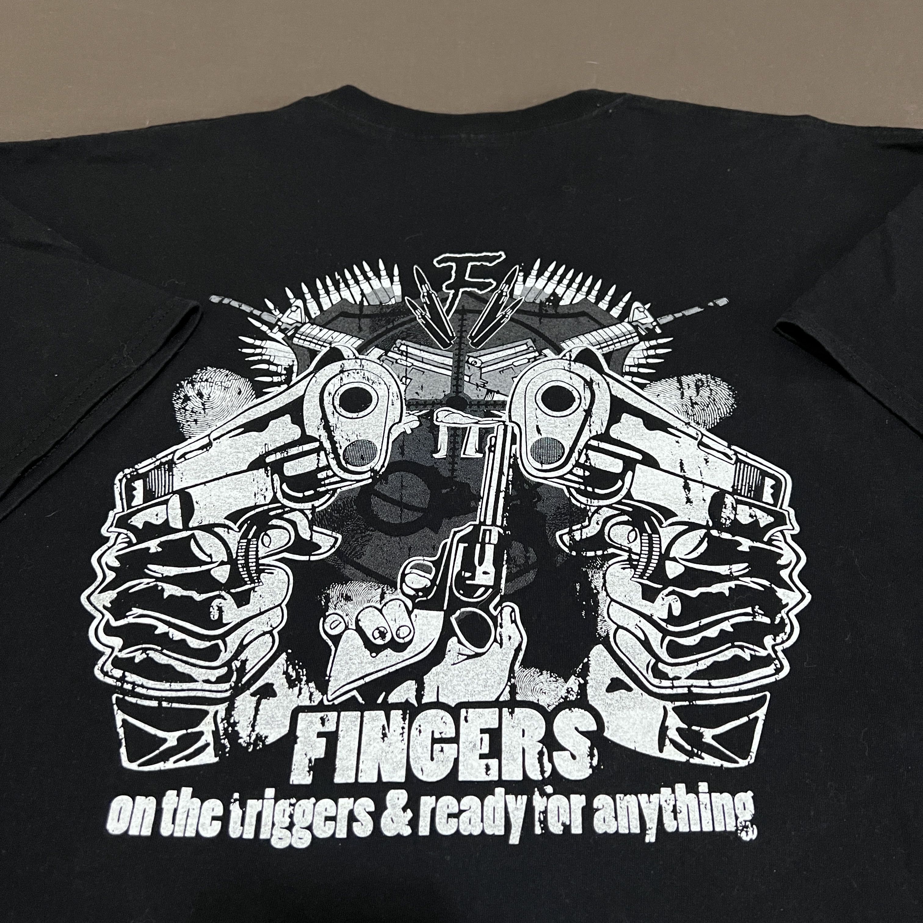 Vintage Vintage Y2K Team fingers on the trigger Promo Tee XL Gun Size US XL / EU 56 / 4 - 1 Thumbnail