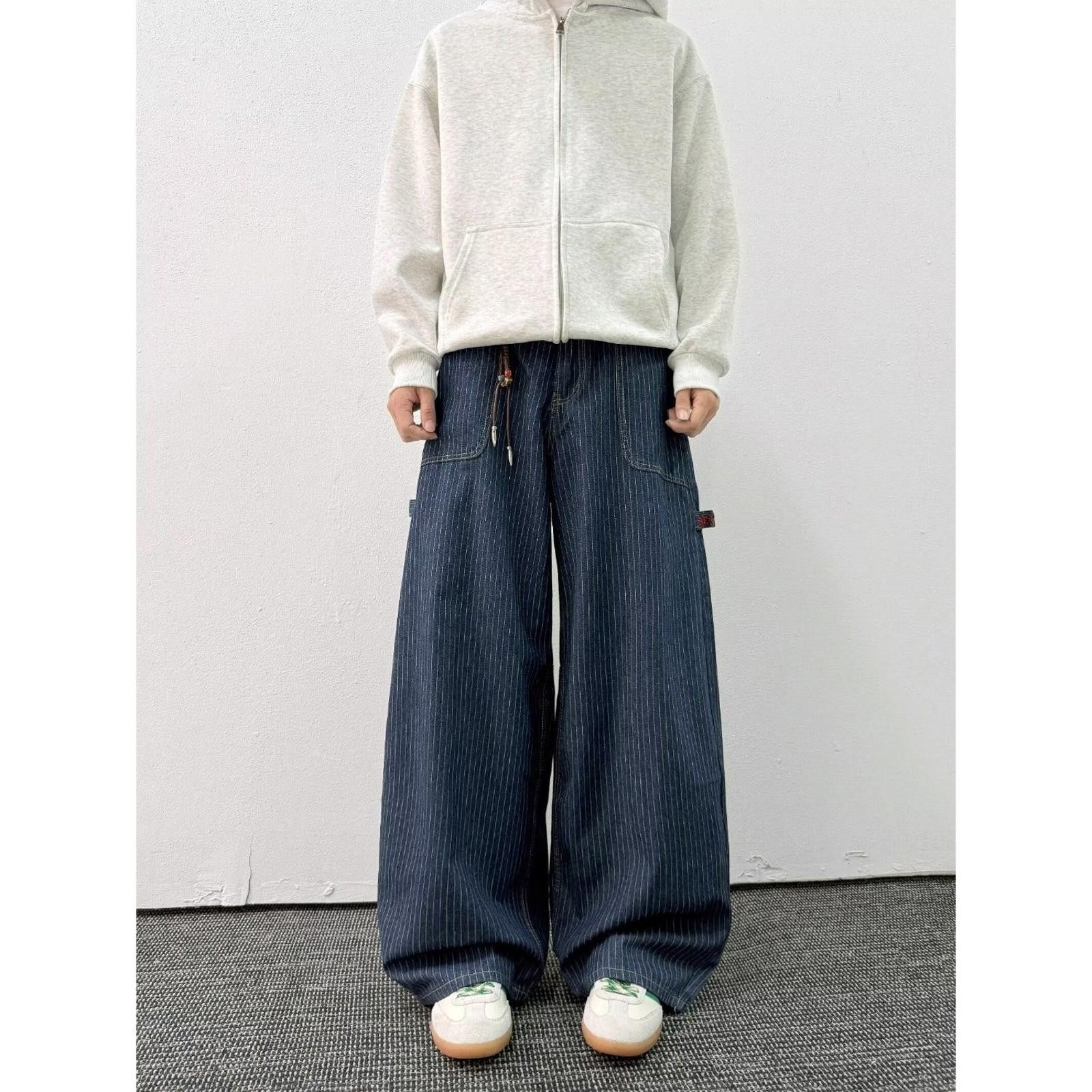 Japanese Brand Blue Wide Leg Denim Jeans Size US 30 / EU 46 - 3 Thumbnail
