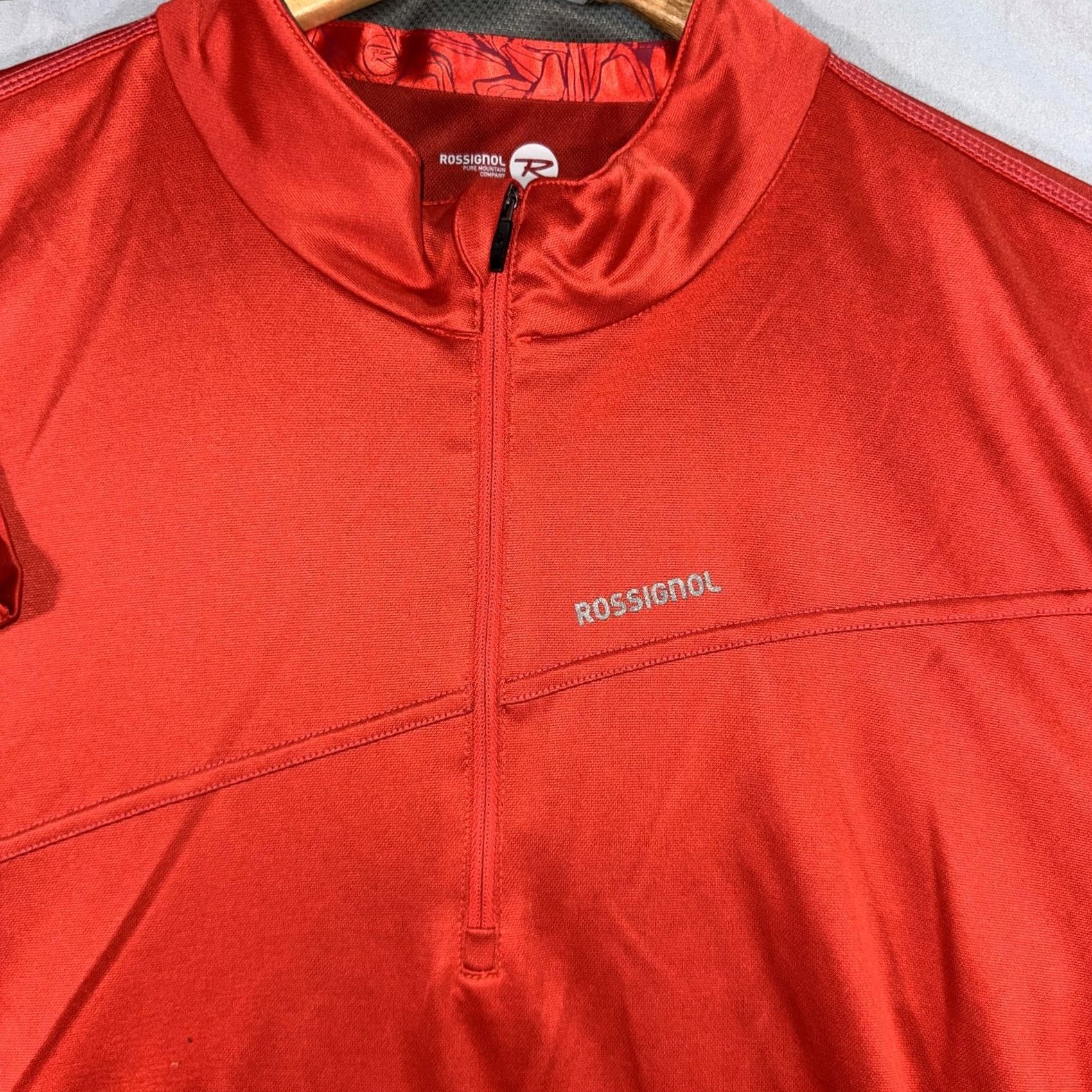 Rossignol Rossignol Pullover Mens 2XL Red Gray 1/4 Zip Long Sleeve R Dry Ski Base Layer Size US XXL / EU 58 / 5 - 5 Thumbnail