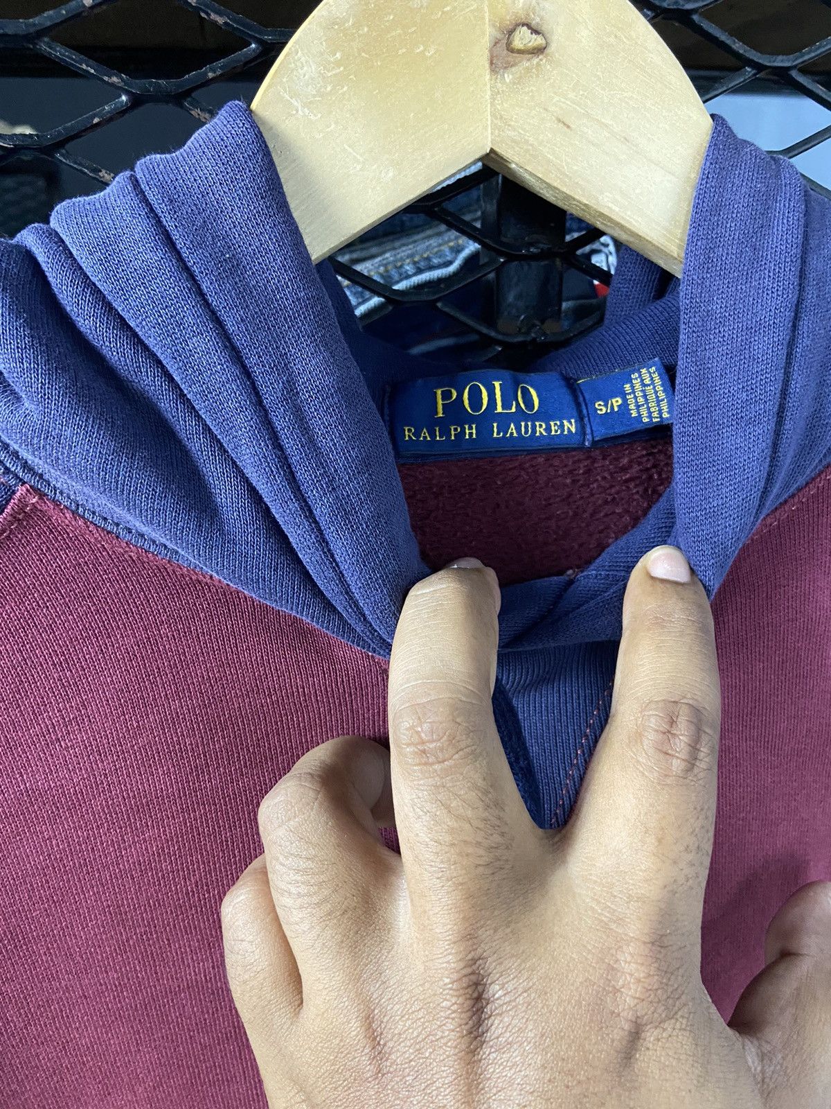 Other × Polo Ralph Lauren × Vintage Vintage PRL Polo RL Sweater Two Tone Hooded Size US S / EU 44-46 / 1 - 7 Thumbnail