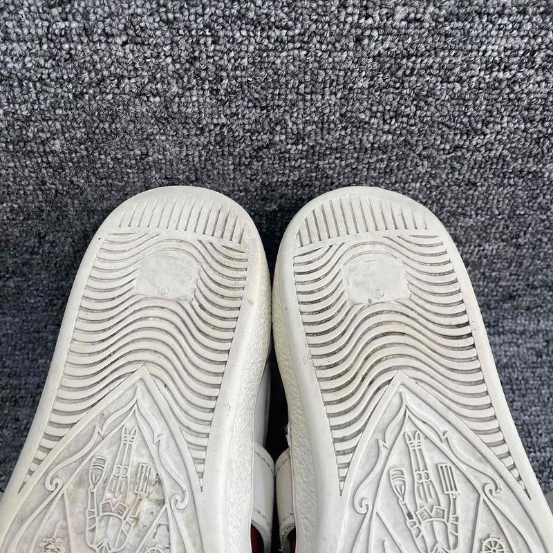 Gucci Gucci Leather Casual Fashion Sneakers in White -2508 Size US 7.5 / EU 40-41 - 9 Thumbnail