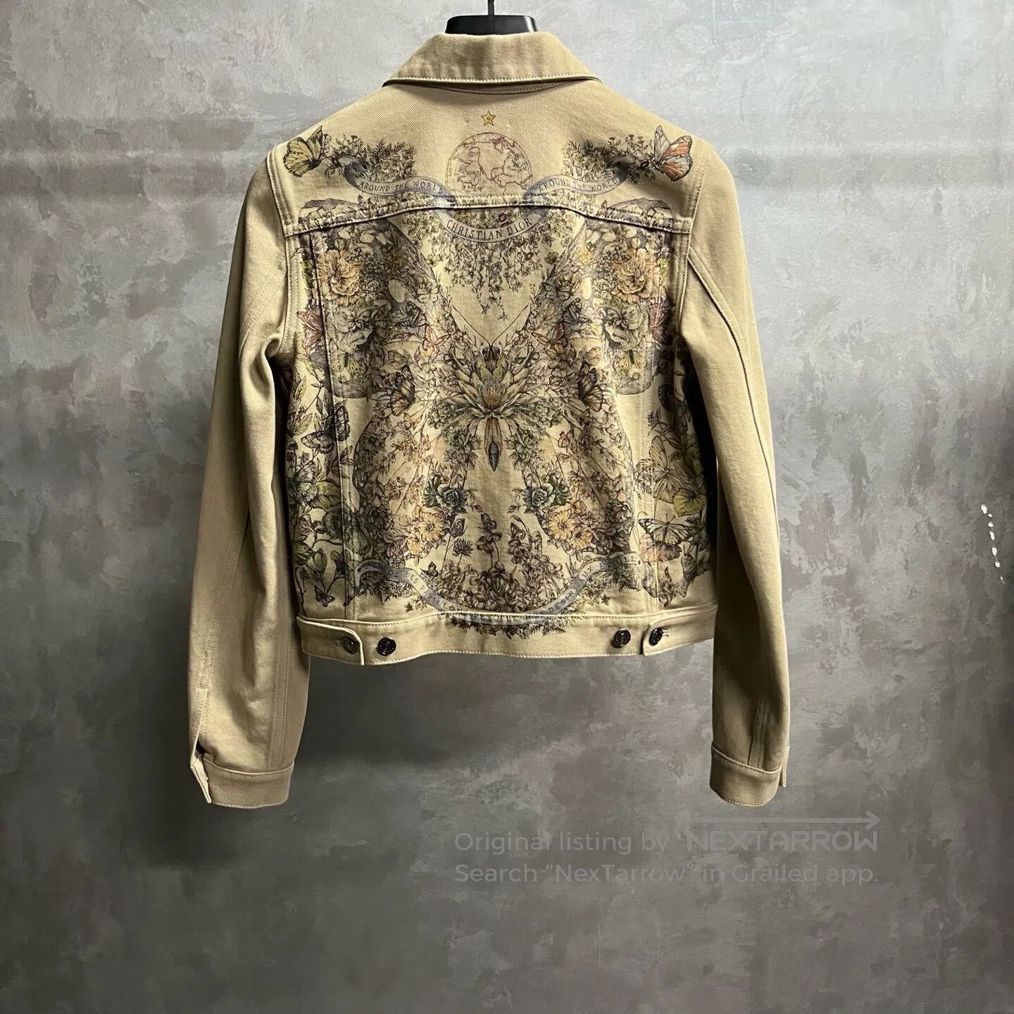 Dior Dior Beige casual jacket with butterfly pattern| Size S / US 4 / IT 40 - 5 Thumbnail