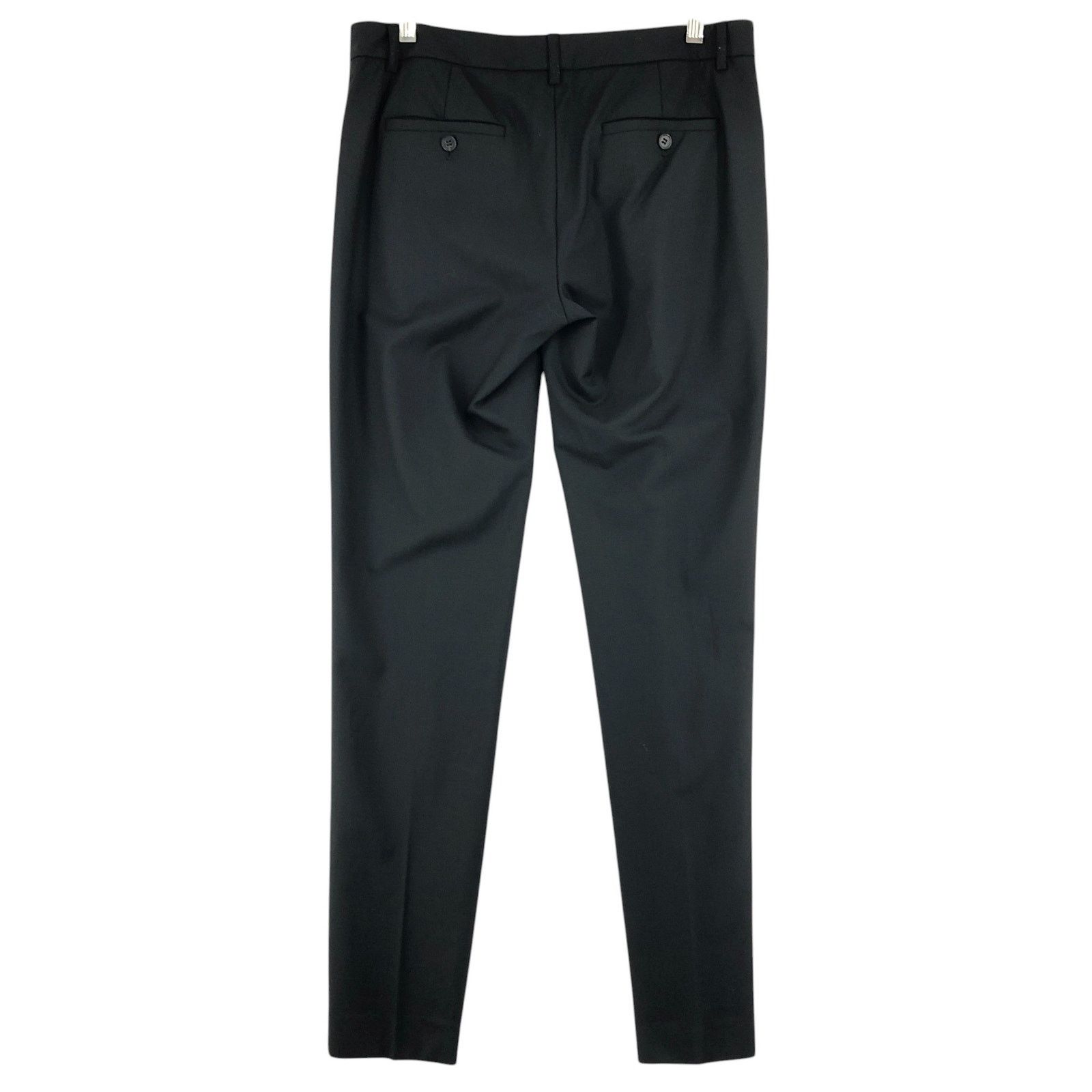 Theory Theory Size 8 Trousers Pants Tapered Leg Wool Black USA Made Size 30" / US 8 / IT 44 - 5 Thumbnail