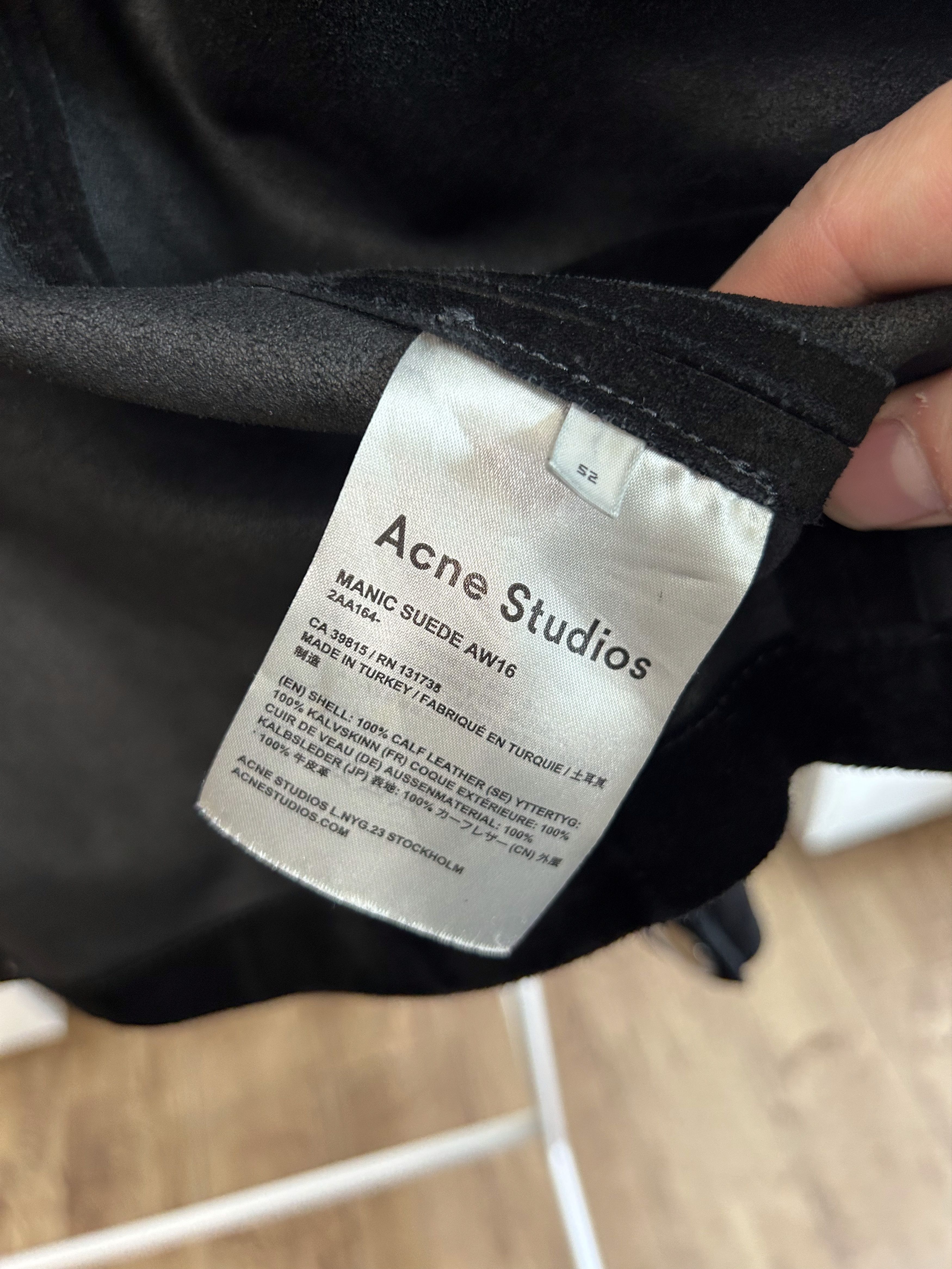 Acne Studios ACNE STUDIOS Eyelet Suede Jacket Size US L / EU 52-54 / 3 - 11 Thumbnail