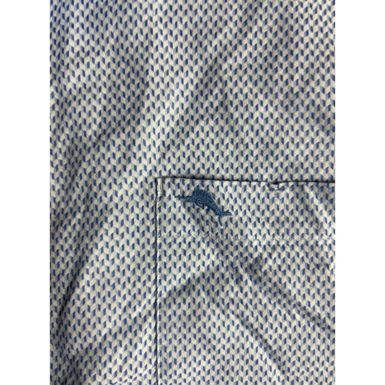 Tommy Bahama Tommy Bahama Shirt Mens L Blue Sarasota Stretch Long Sleeve Button Front Size US L / EU 52-54 / 3 - 2 Thumbnail