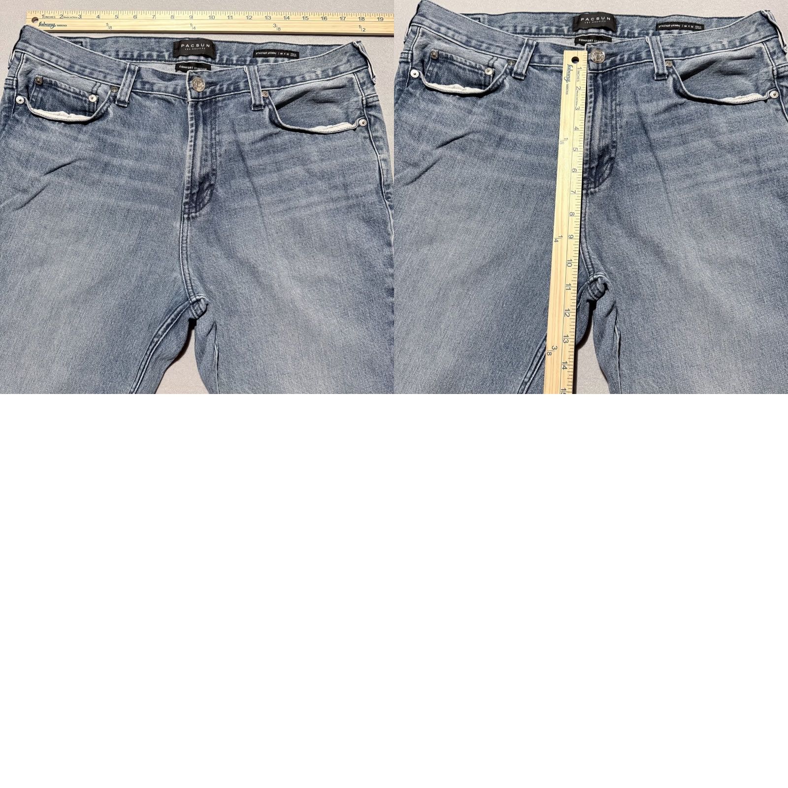 Pacsun Pacsun Jeans Men's Blue Denim Stretch Classic Skinny Zip Fly 36X32 Vintage 90s City Grunge Bohemian Mens Size US 36 / EU 52 - 9 Thumbnail