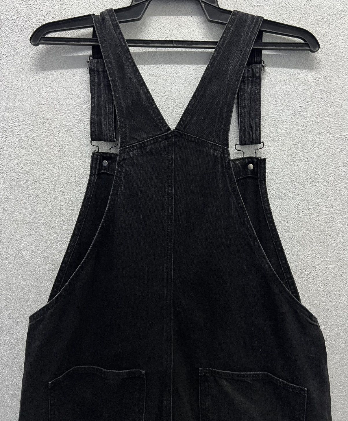 GU × Vintage GU Women’s Black Denim Overalls – Size XL Size US 37 - 4 Thumbnail