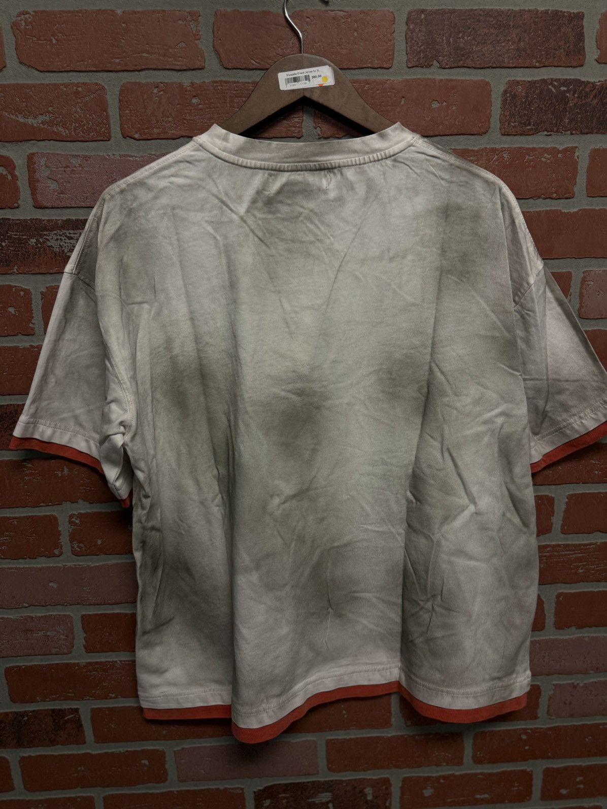 Vale Vale Valley Peace Tee Shirt Red White Size L (NEW) Size US L / EU 52-54 / 3 - 8 Thumbnail