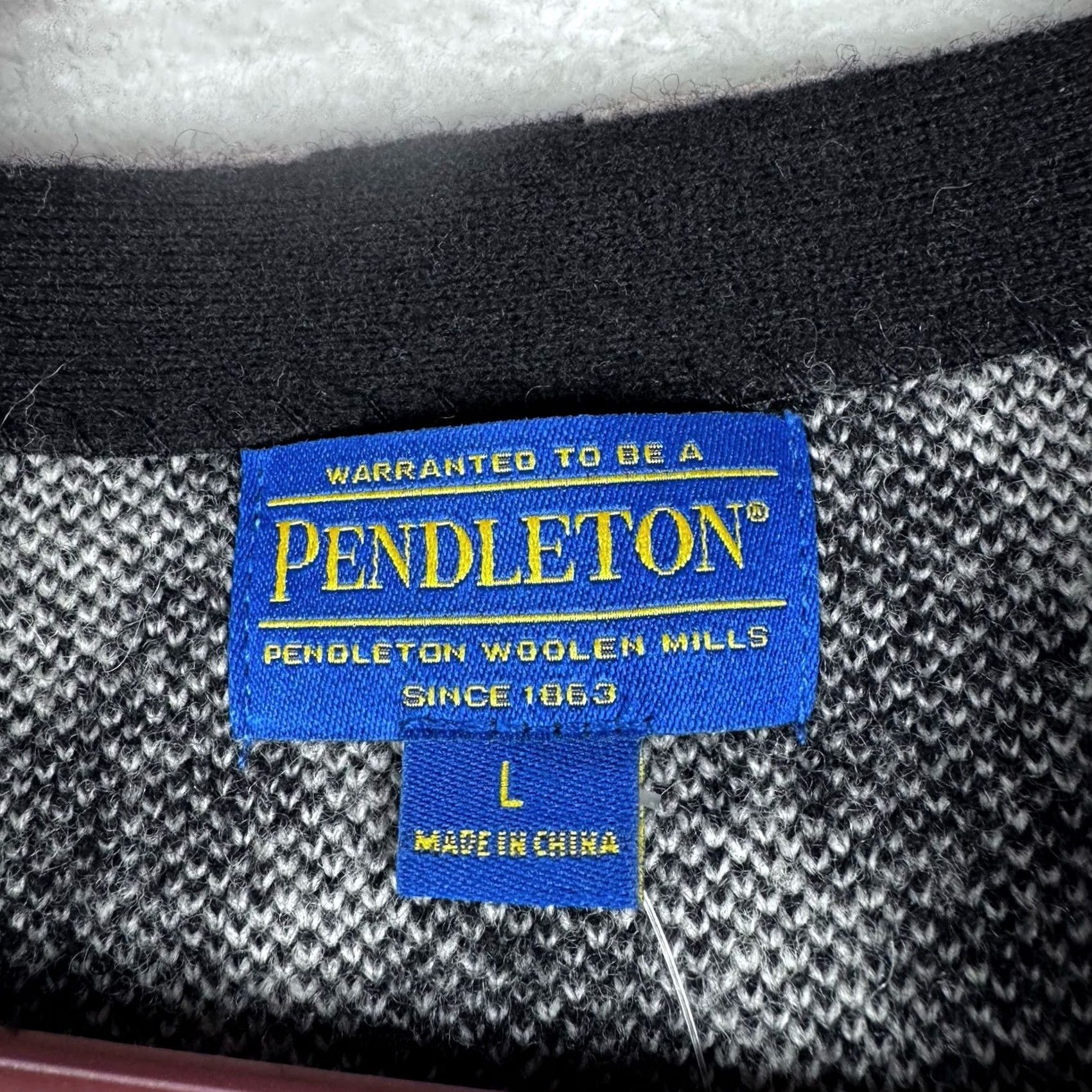 Pendleton VINTAGE Pendleton Cardigan Sweat er? Size L / US 10 / IT 46 - 5 Thumbnail