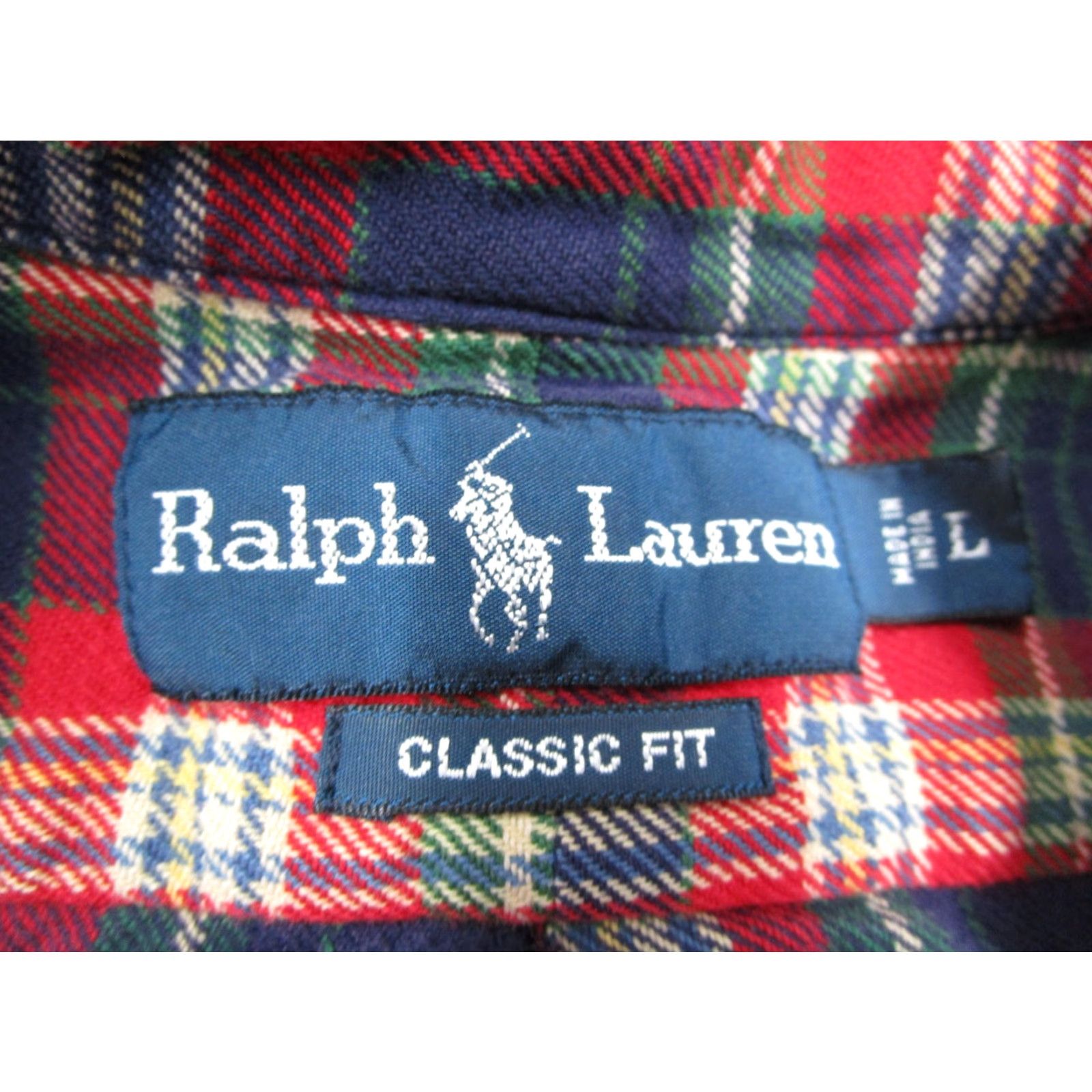 Ralph Lauren Ralph Lauren Shirt Mens Large Red Green Plaid Flannel Button-Down Pony Embroidered Classic Fit Shirt Size US L / EU 52-54 / 3 - 2 Thumbnail
